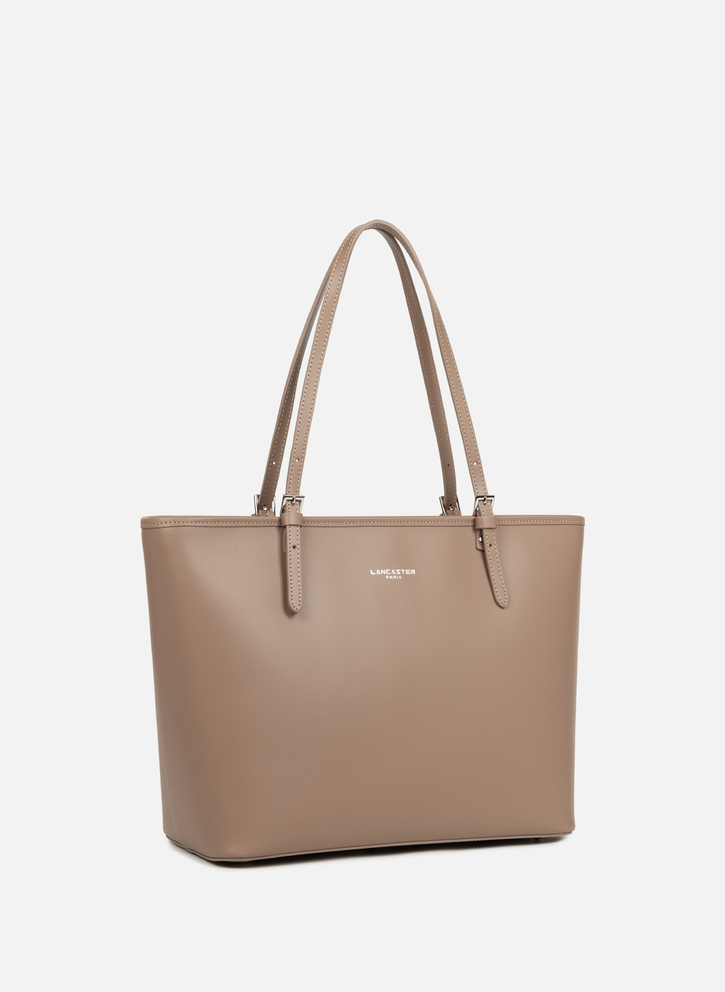 Grand sac cabas épaule - smooth LANCASTER Marron