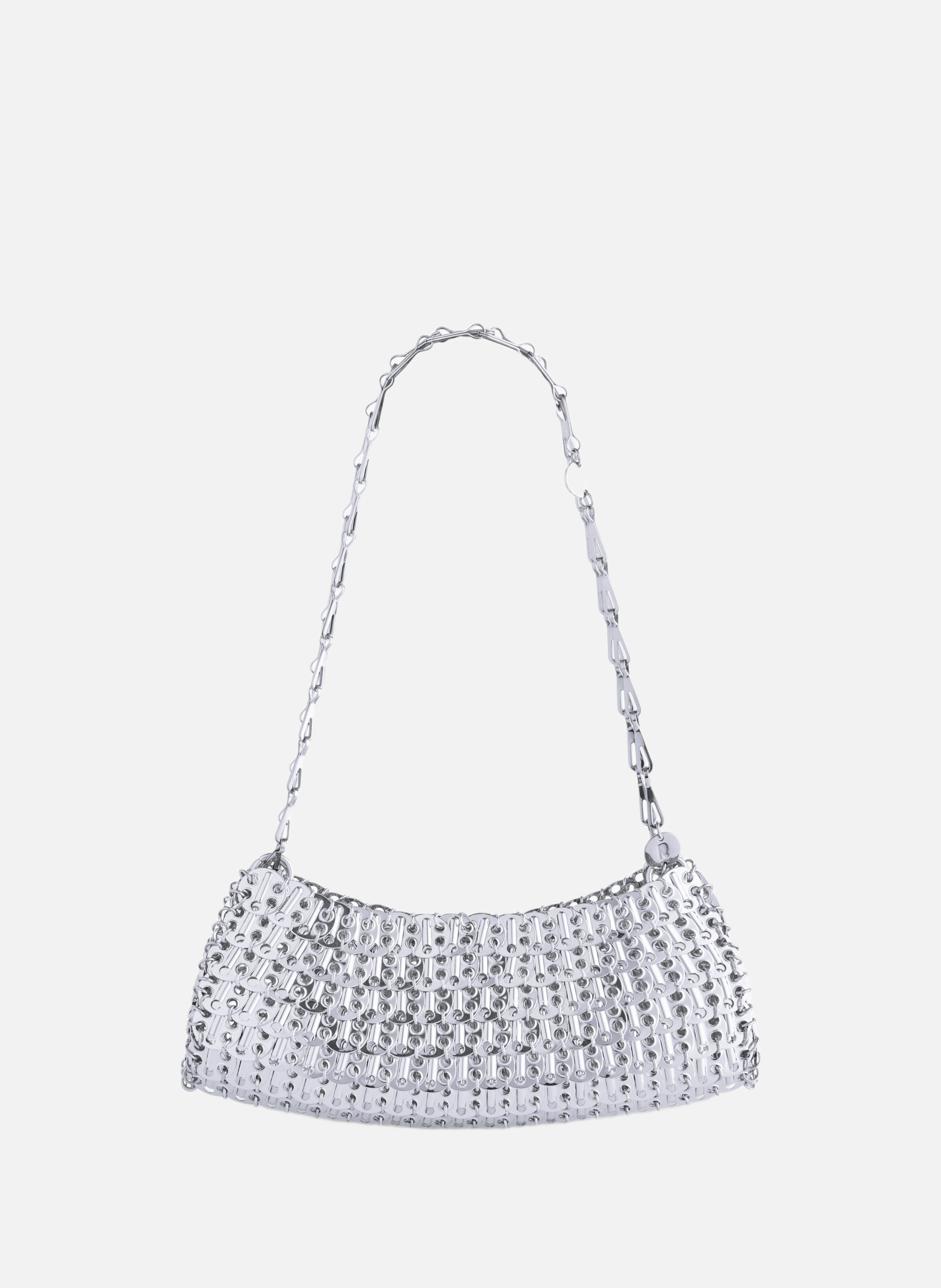 1969 clutch en métal RABANNE Argent