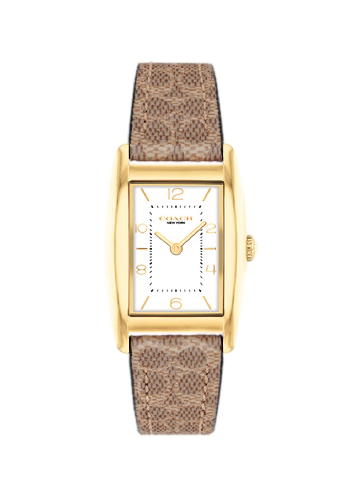 Montre quartz Reese en cuir COACH MONTRES Marron