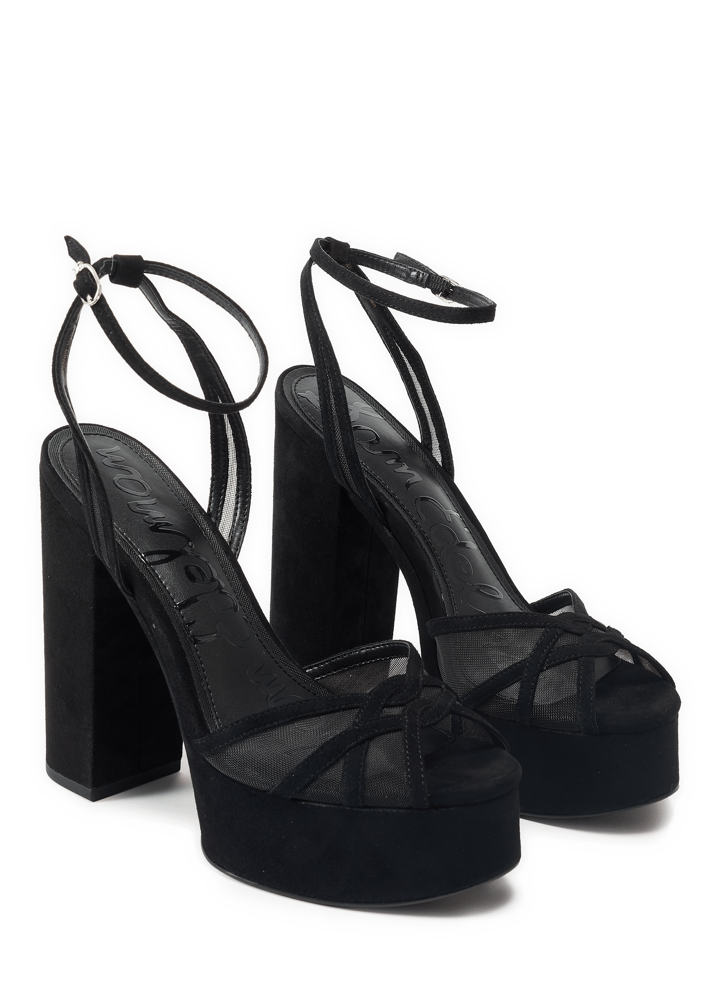 Suede Sandy Pumps SAM EDELMAN Black