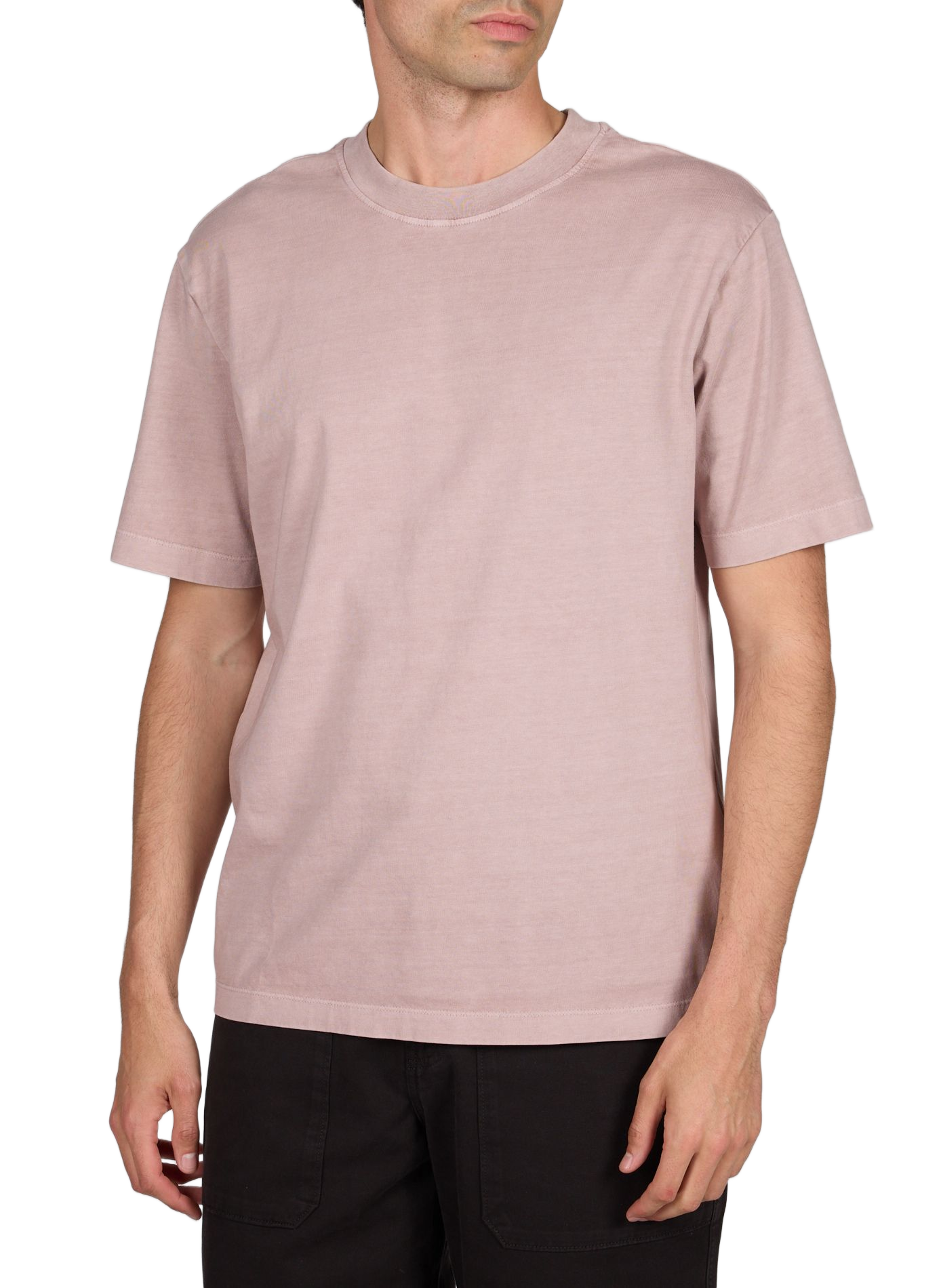 T-shirt droit manches courtes en coton MINIMUM Rose
