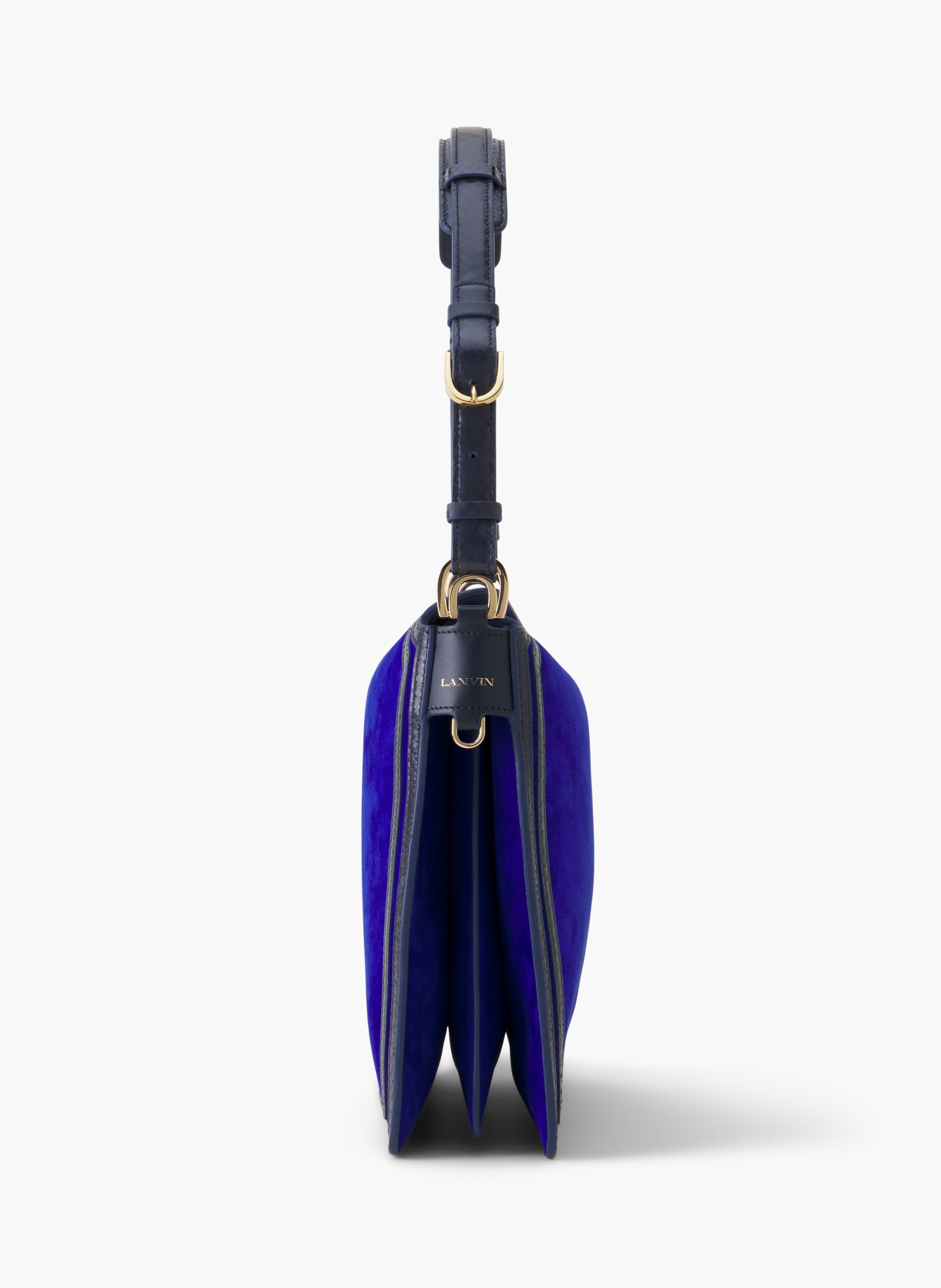 Sac compagnon en daim LANVIN Bleu