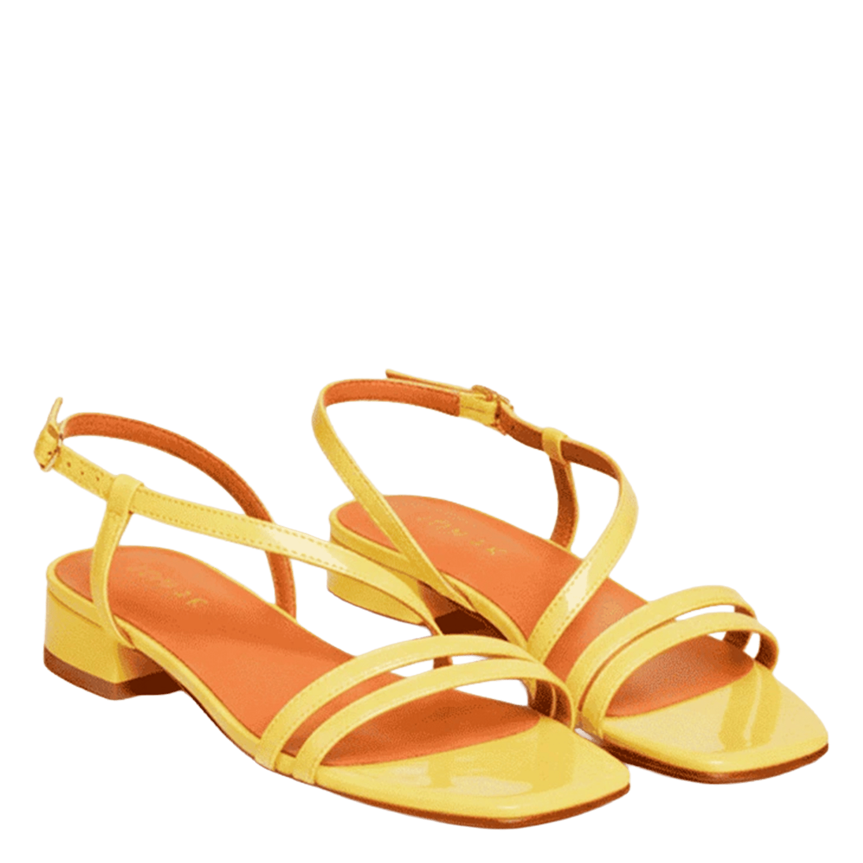 Sandales plates en cuir anaya JONAK Jaune