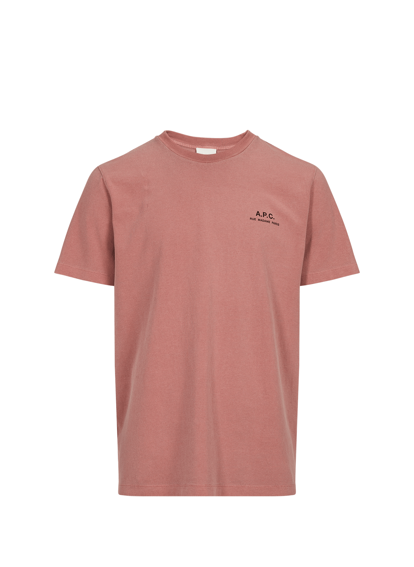 Straight fit short sleeve cotton t-shirt A.P.C. Pink