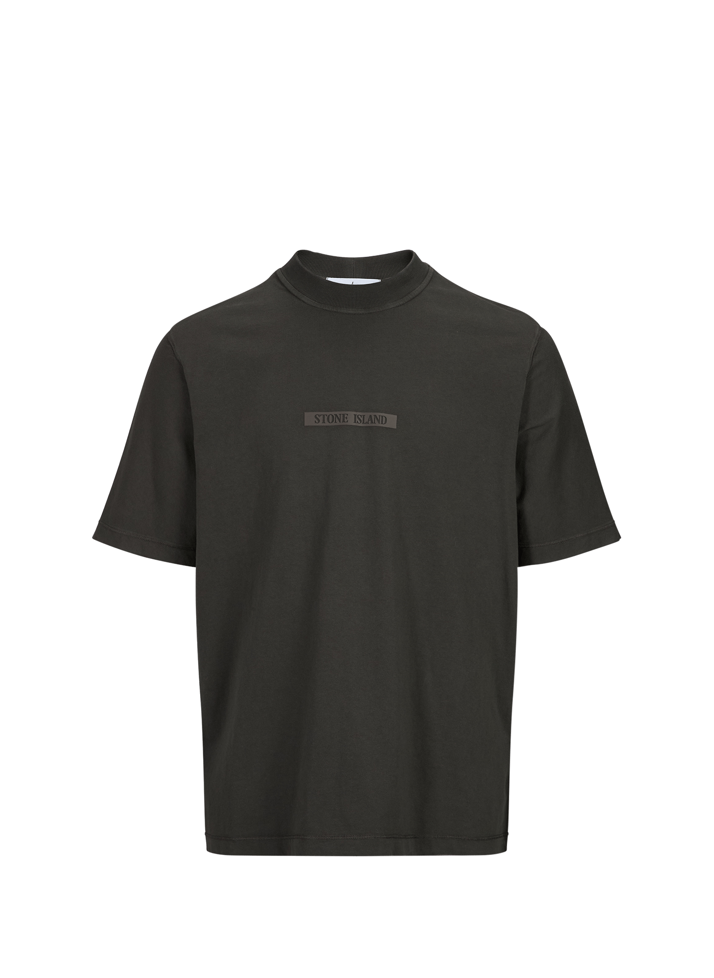 T-shirt droit en coton   Coal grey