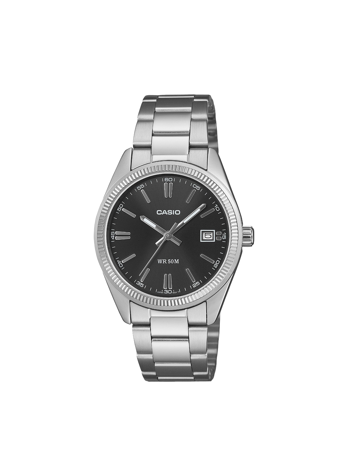 Vintage Casio stainless steel quartz watch CASIO Black