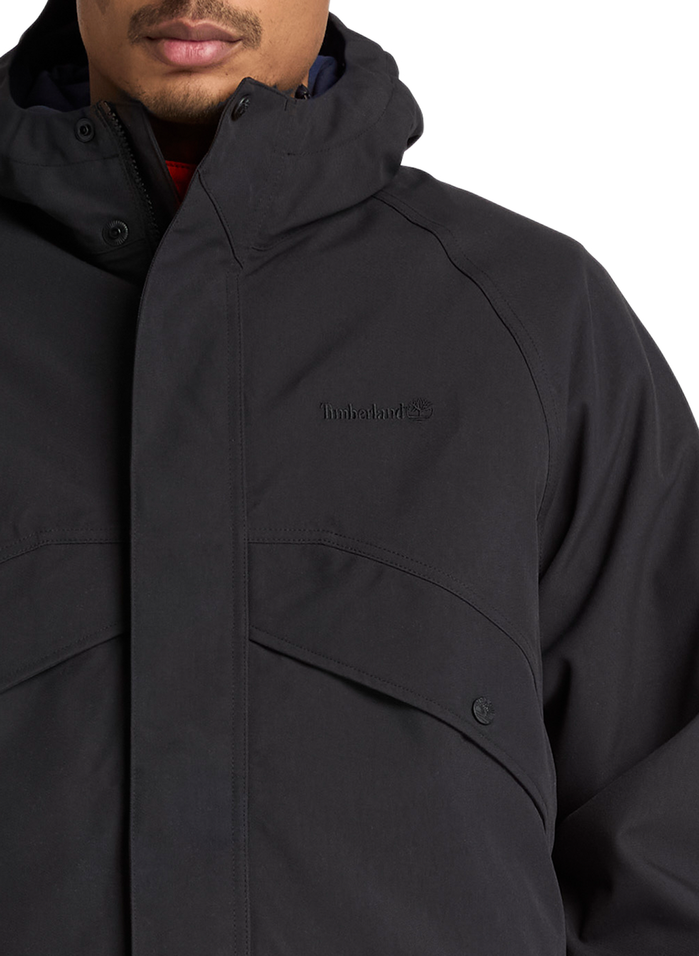 Rechte parka met capuchon TIMBERLAND Zwart