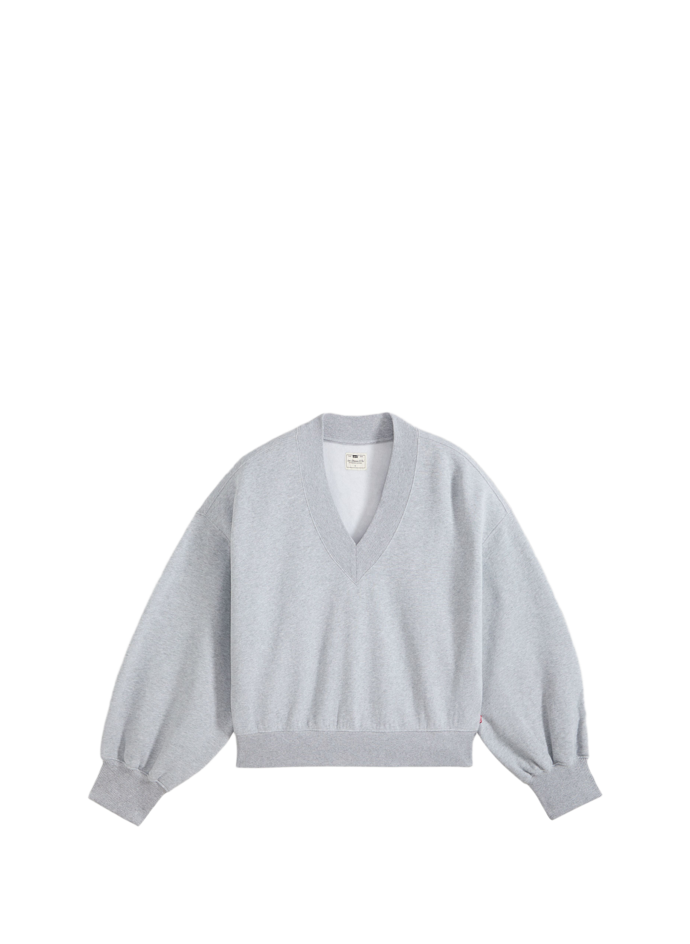 Katoenmix V-hals sweatshirt LEVI'S Grijs
