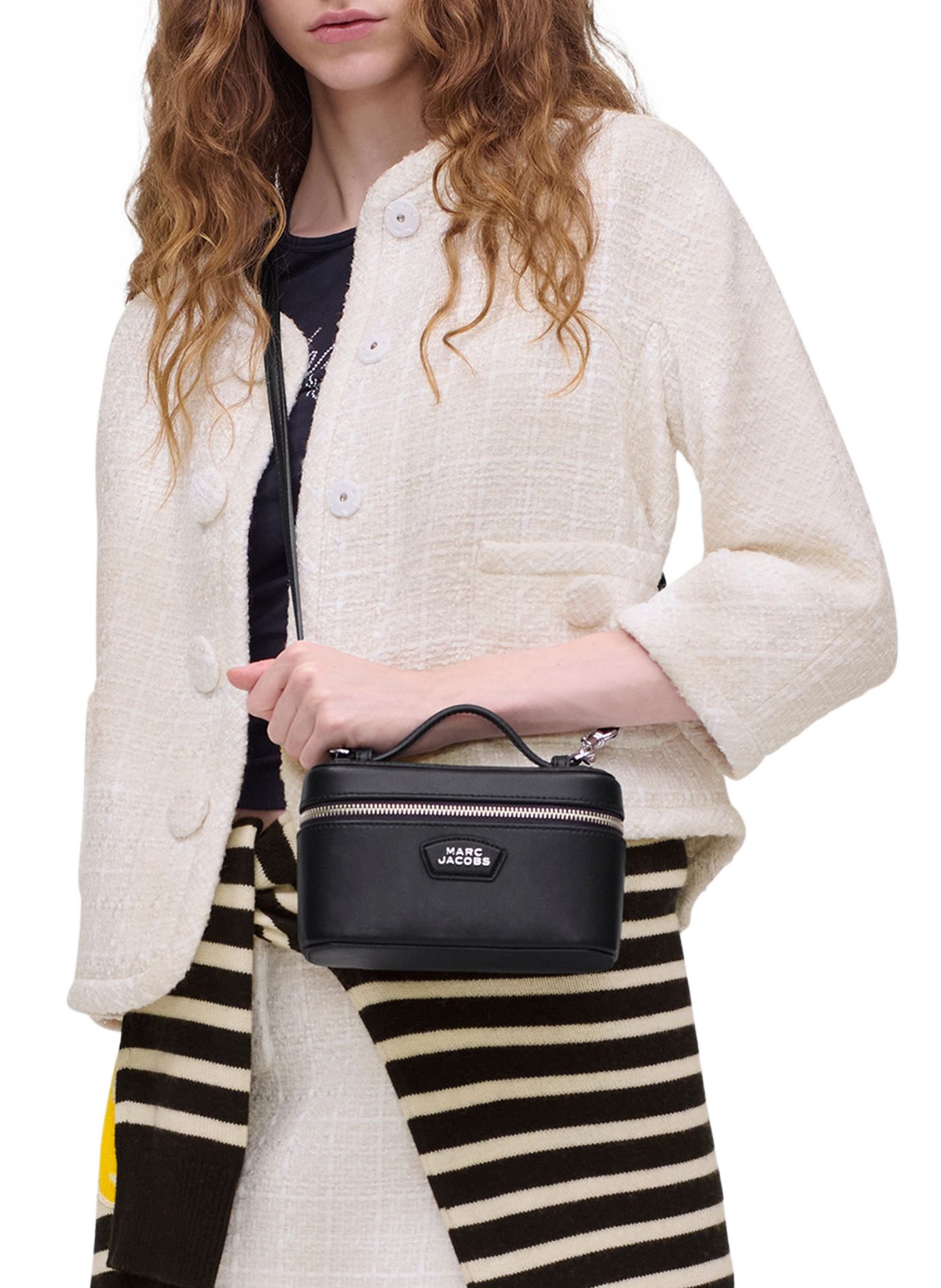 Die The Vanity Lederhandtasche MARC JACOBS Schwarz