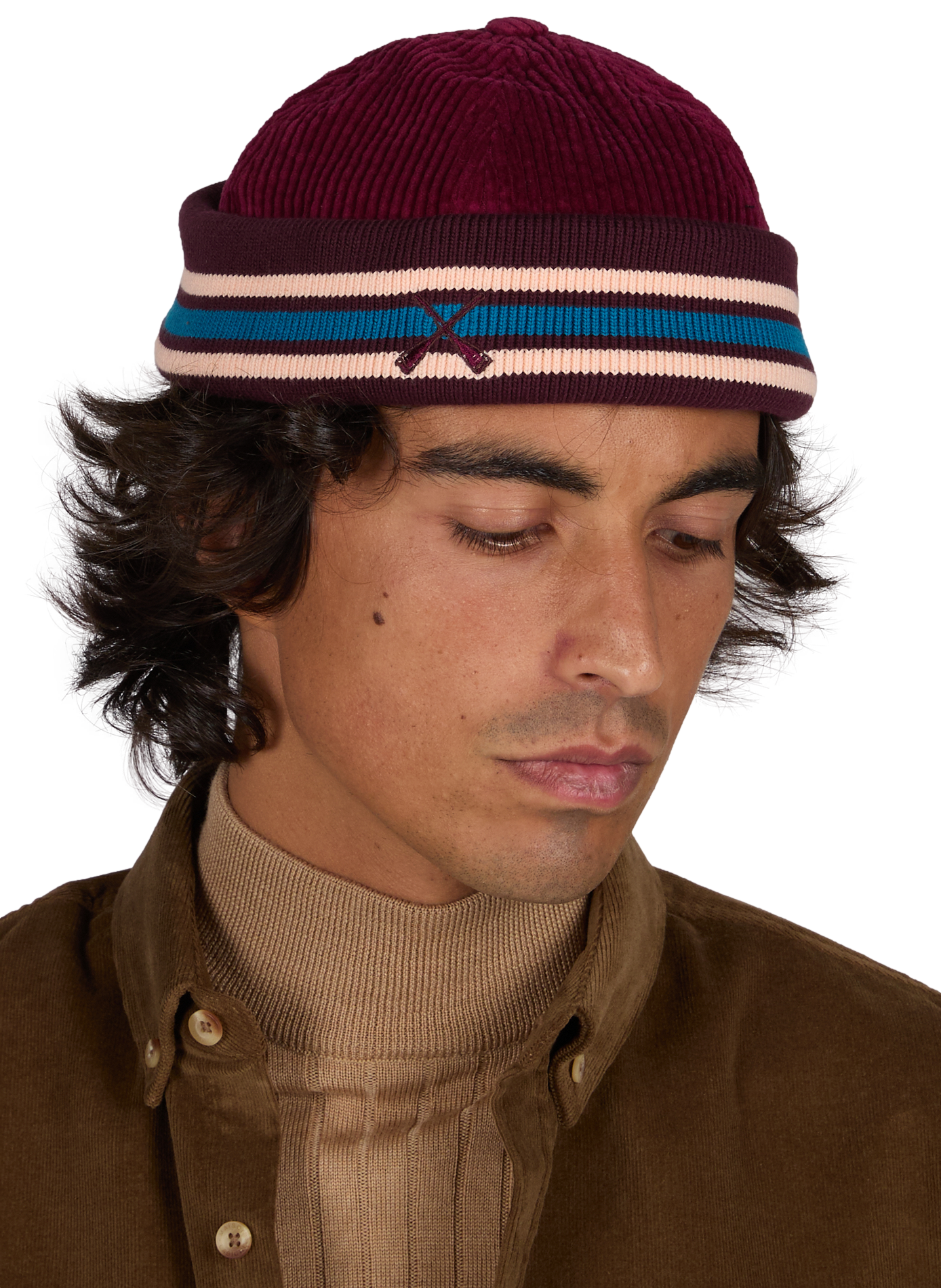 Textured blended cotton hat BETON CIRE Multicolour