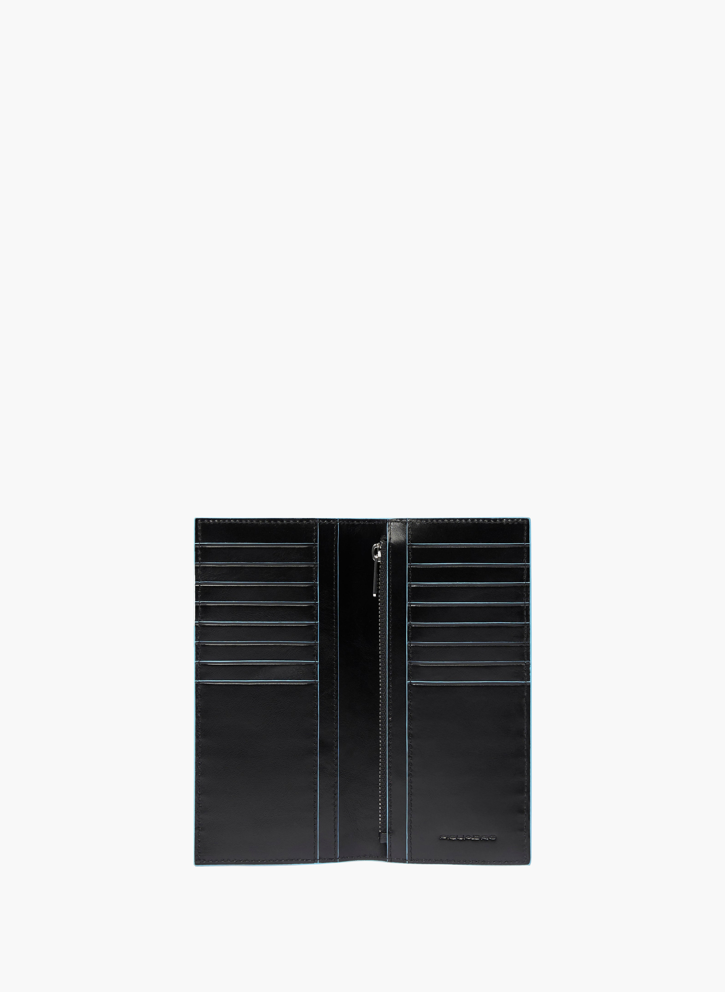 Mannen verticale portemonnee, groot PIQUADRO Zwart