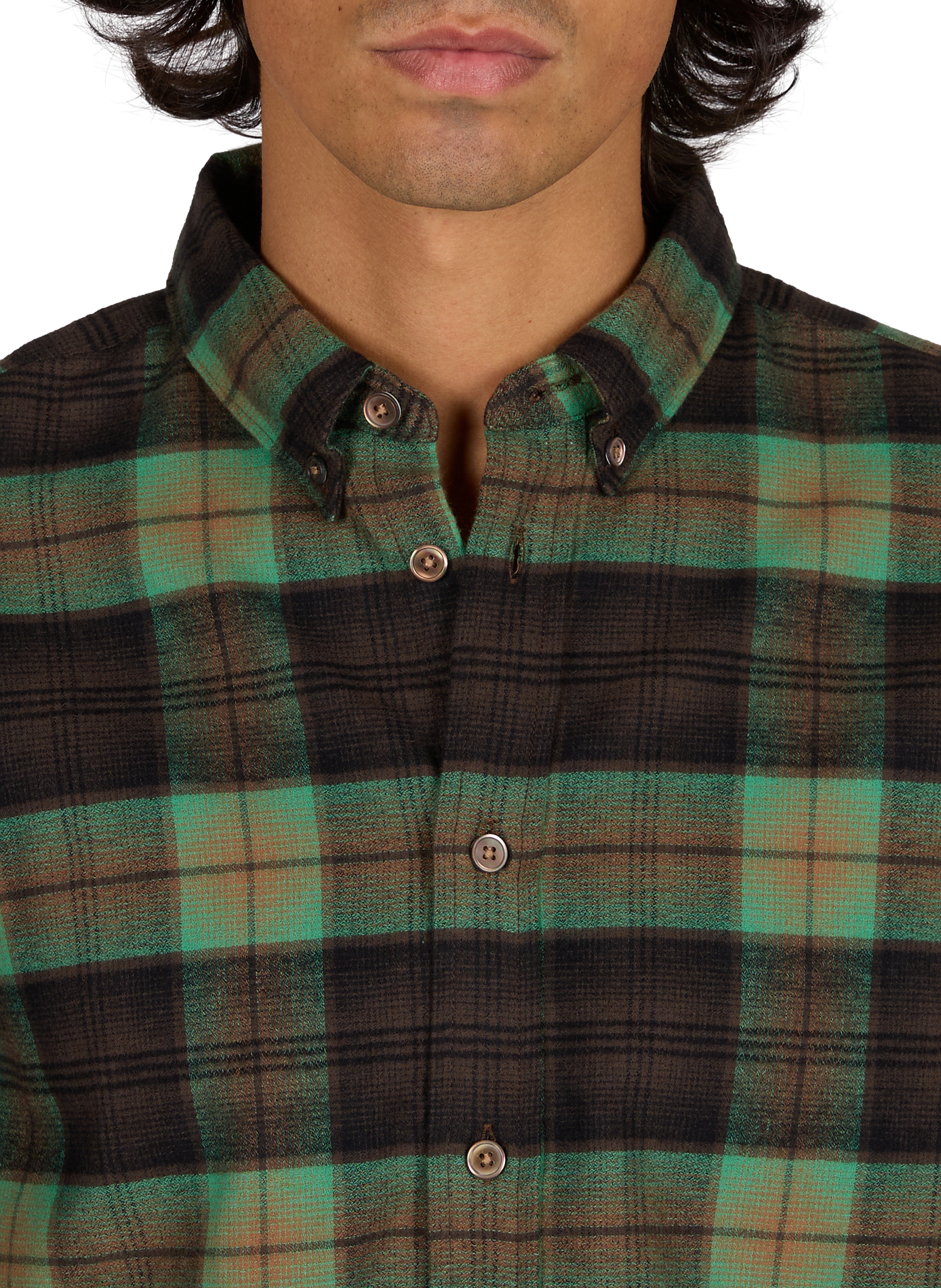 Cotton check shirt PAUL SMITH Green