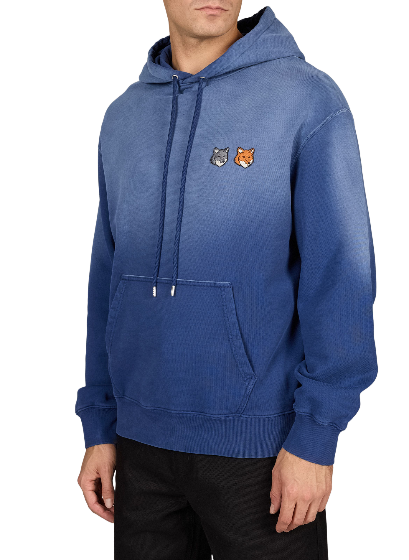 Sudadera extragrande de algodón MAISON KITSUNÉ Azul