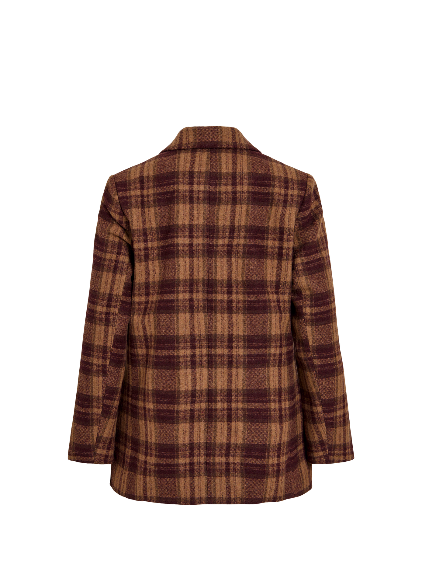 Veste col tailleur à carreaux VILA Rouge