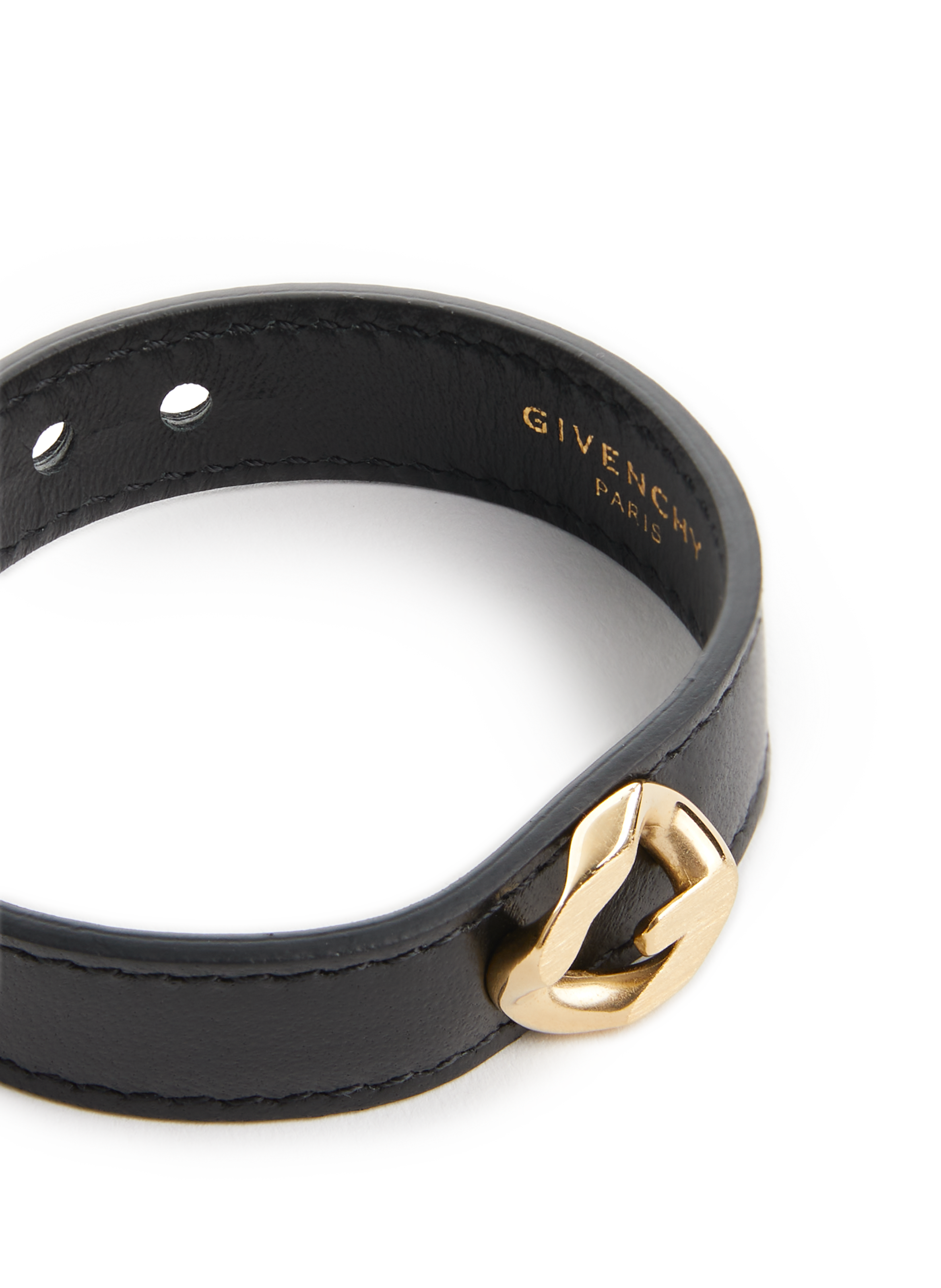 Bracelet Chain en laiton et cuir