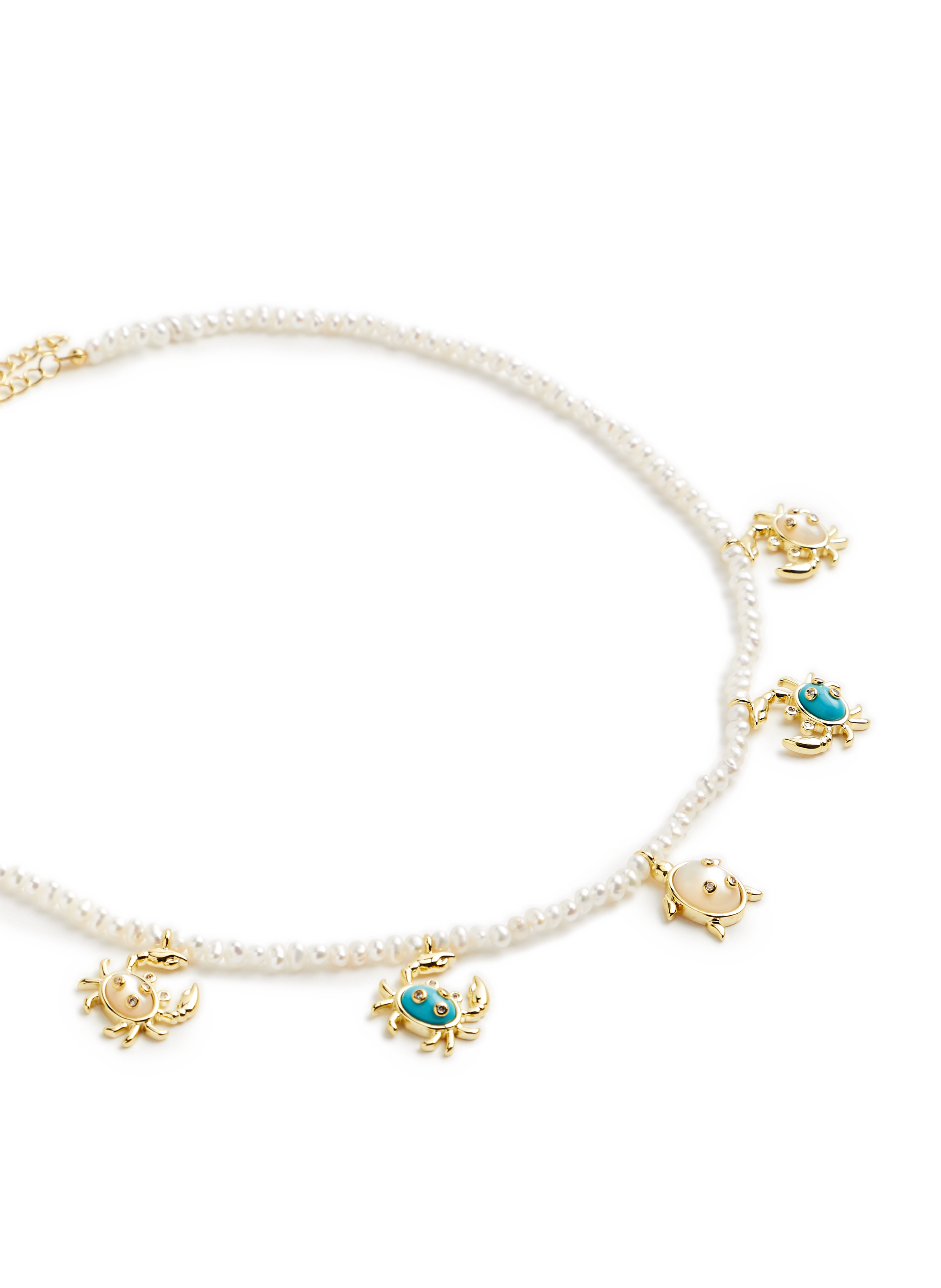 Collier Crabe en perles