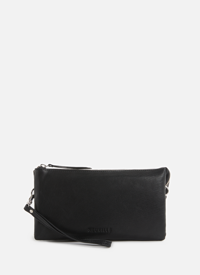 Bloom leather clutch NEUVILLE