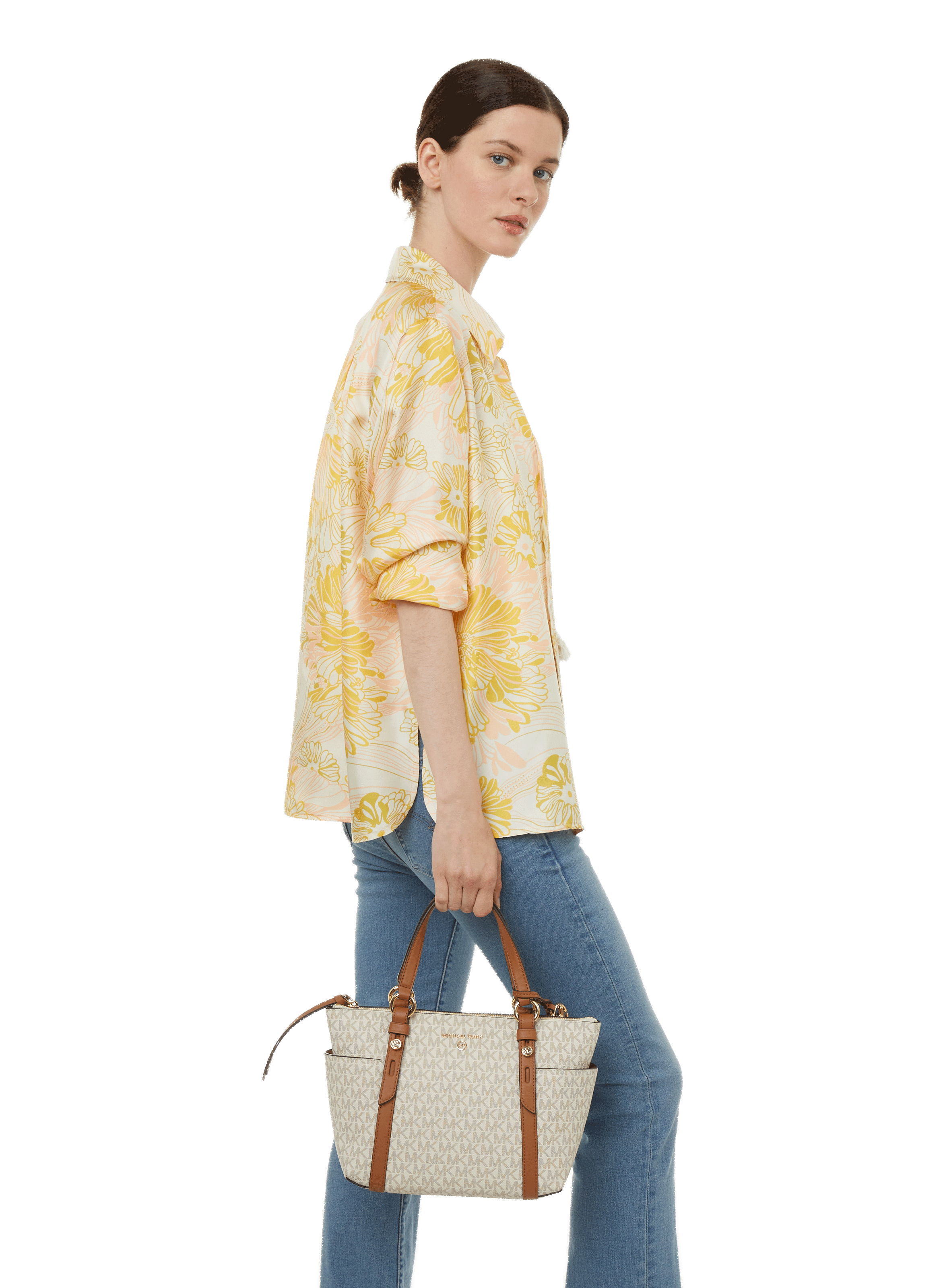 Sac à main Sullivan en toile enduite Multicolore