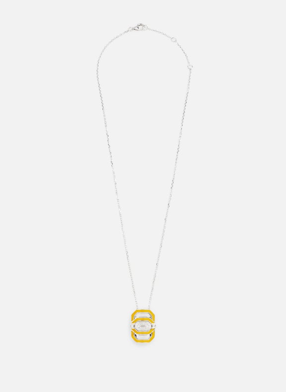 My Way silver mini necklace Yellow by STATEMENT STATEMENT My Way silver mini necklace Yellow