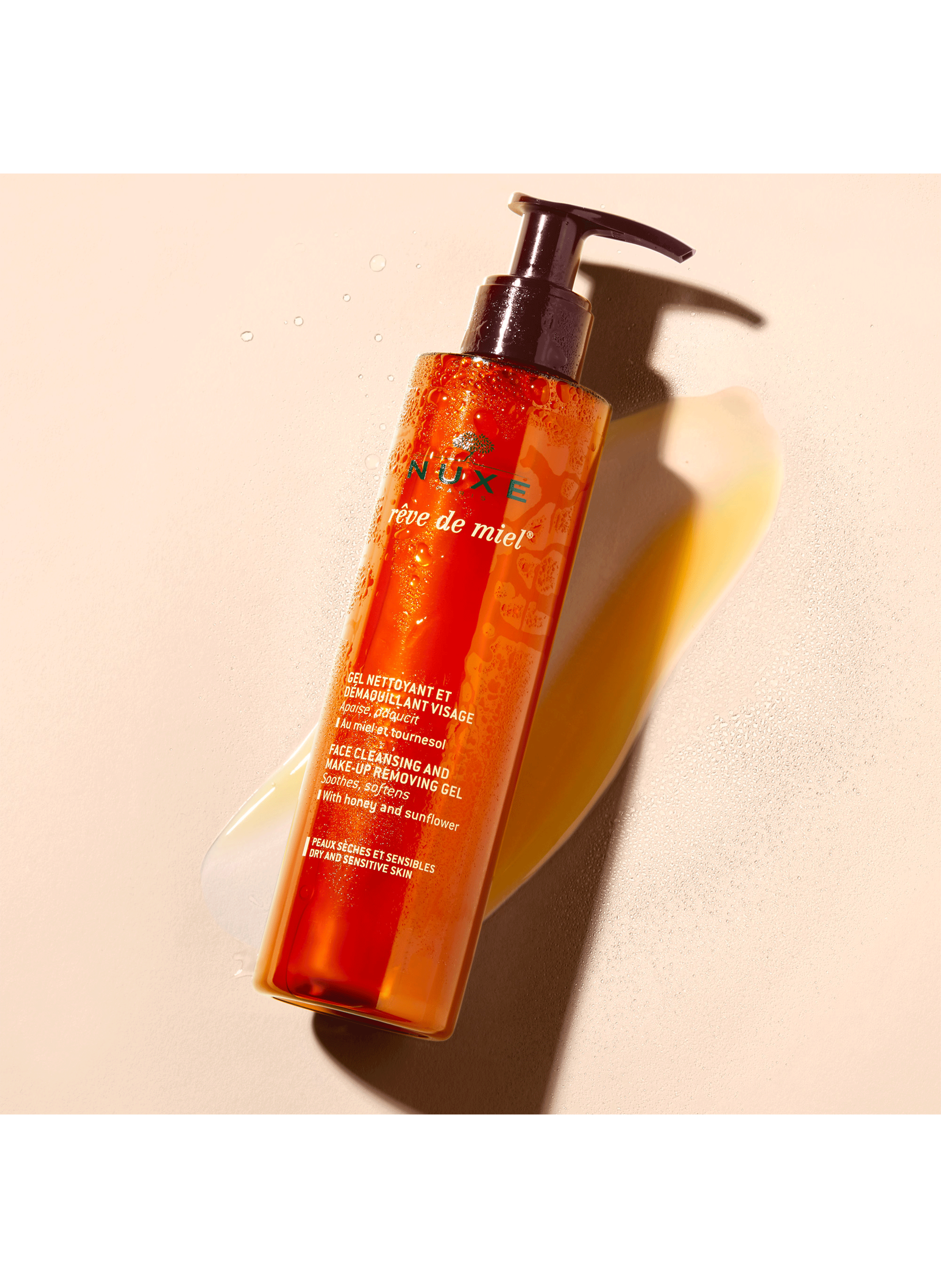 Gel nettoyant et démaquillant visage Rêve de Miel® NUXE No color