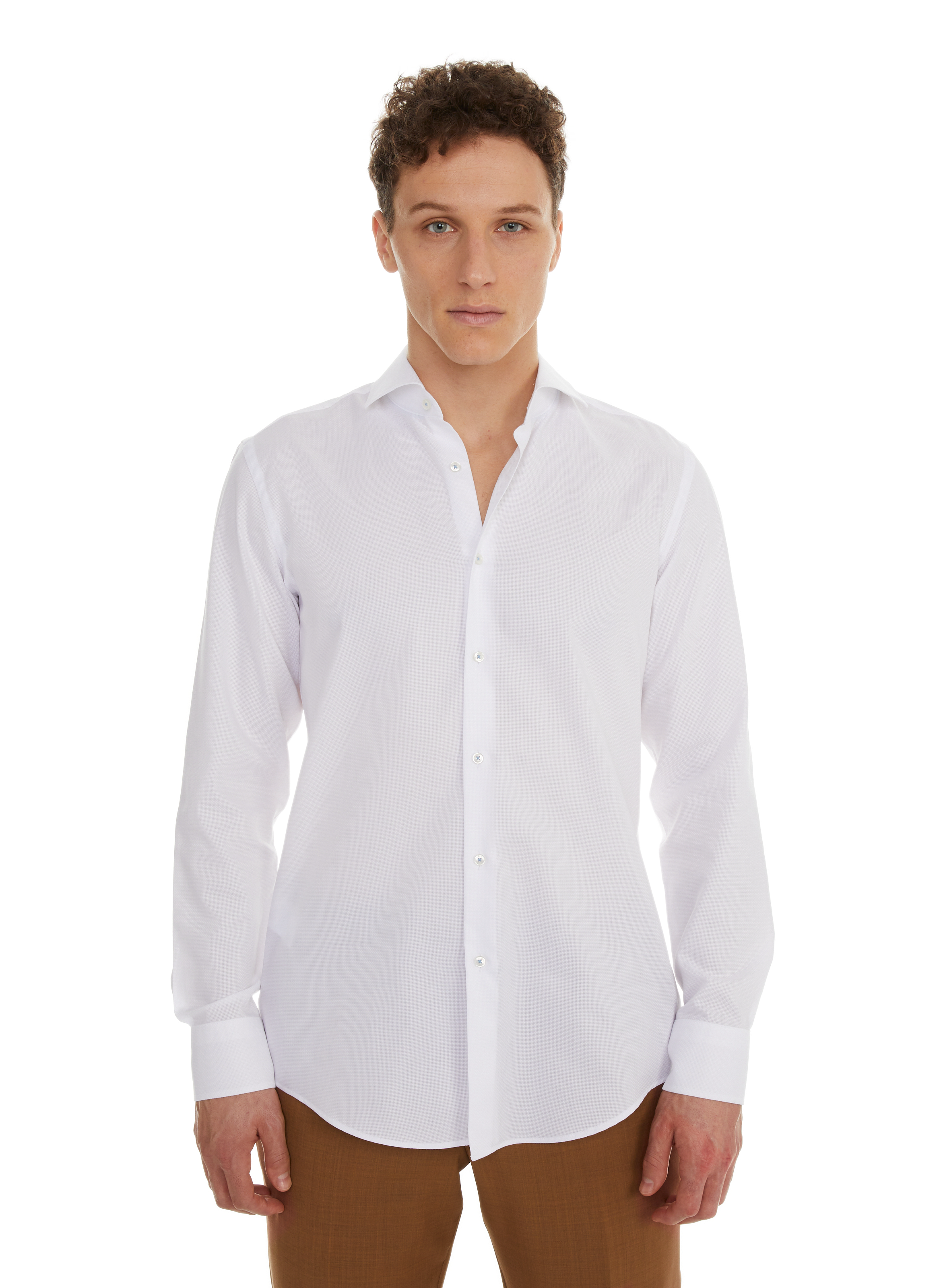 BOSS Chemise en coton  Blanc