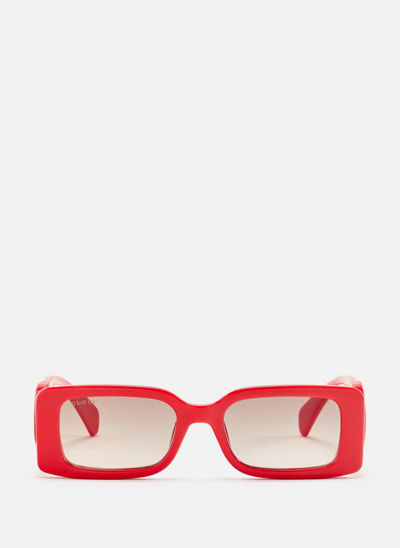 GUCCI Rectangular sunglasses Red
