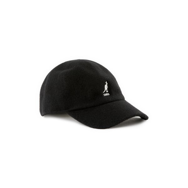 Kangol Wool Baseball Cap In Black