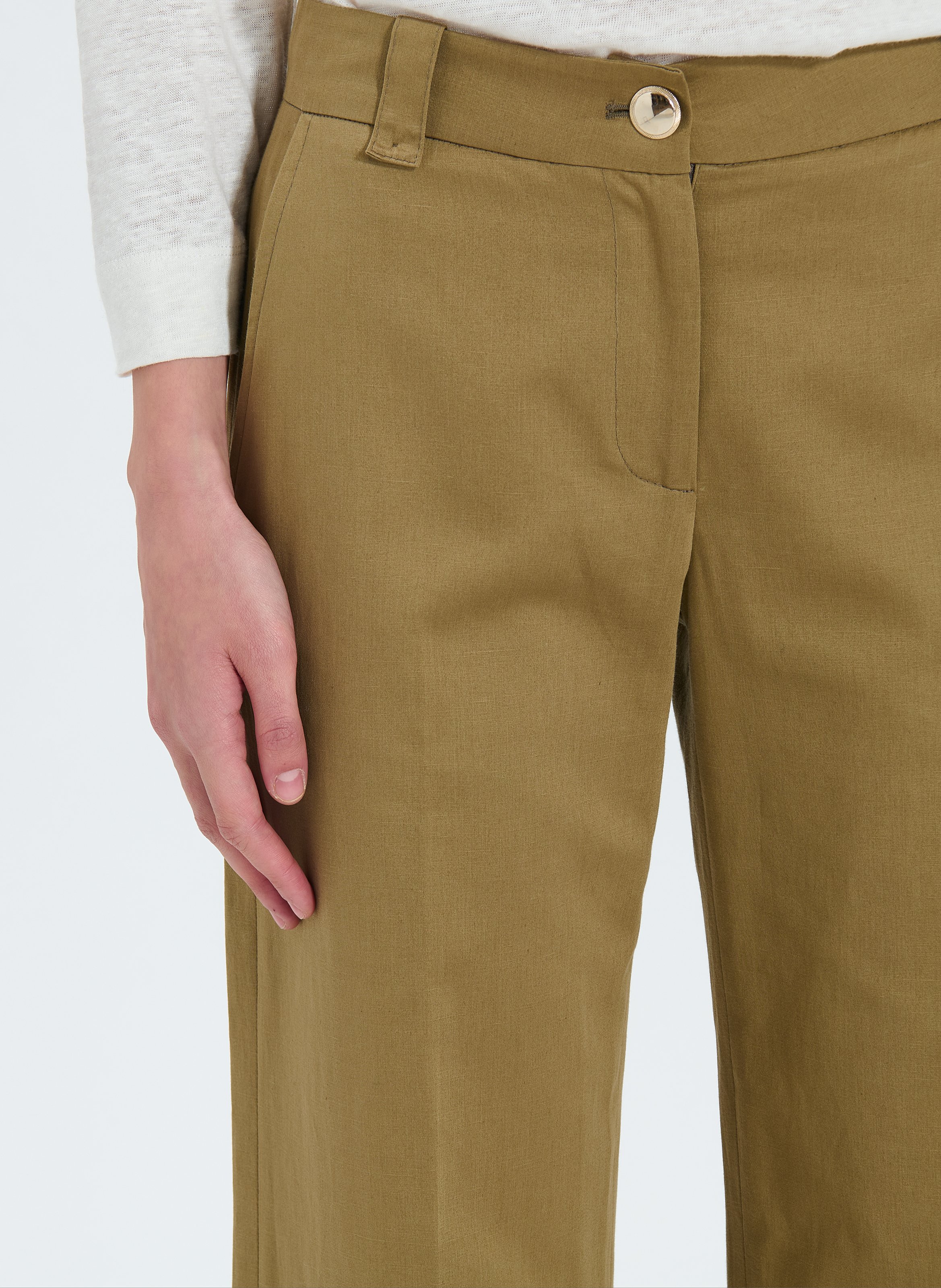 Pantalon kaki droit - parly Kaki