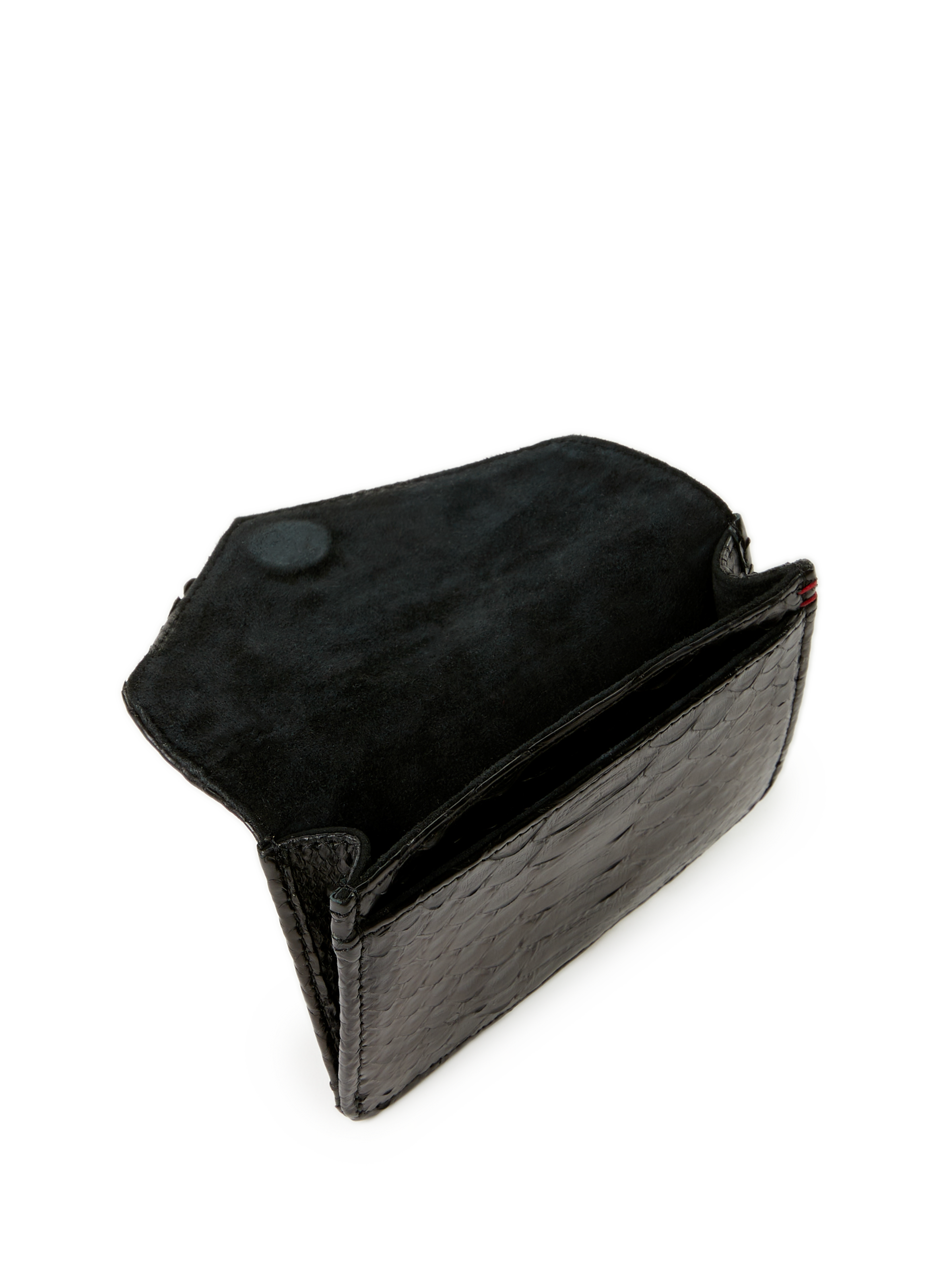 Porte-cartes Alex en python  CLARIS VIROT Noir