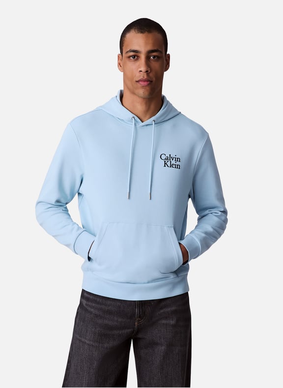 Cotton hoodie Blue by CALVIN KLEIN CALVIN KLEIN Cotton hoodie Blue