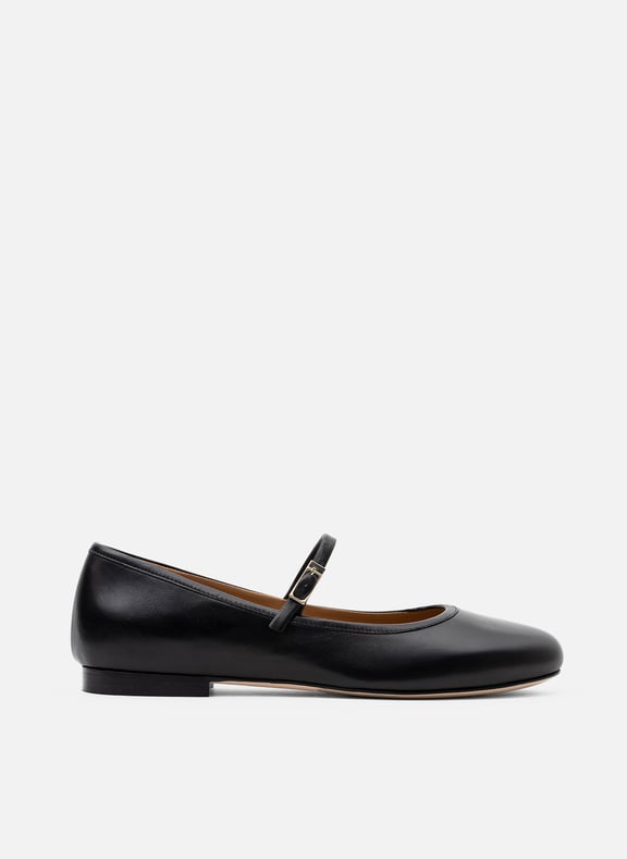 Ballerines dakota en nappa Noir by PARALLELE PARALLELE Ballerines dakota en nappa Noir