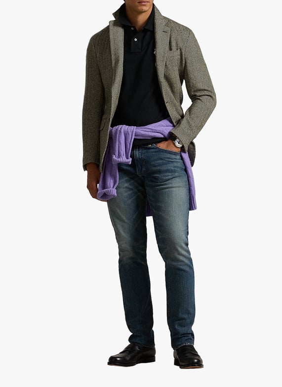 Extra slim fit cotton polo | Black by POLO RALPH LAUREN Extra slim fit cotton polo Black