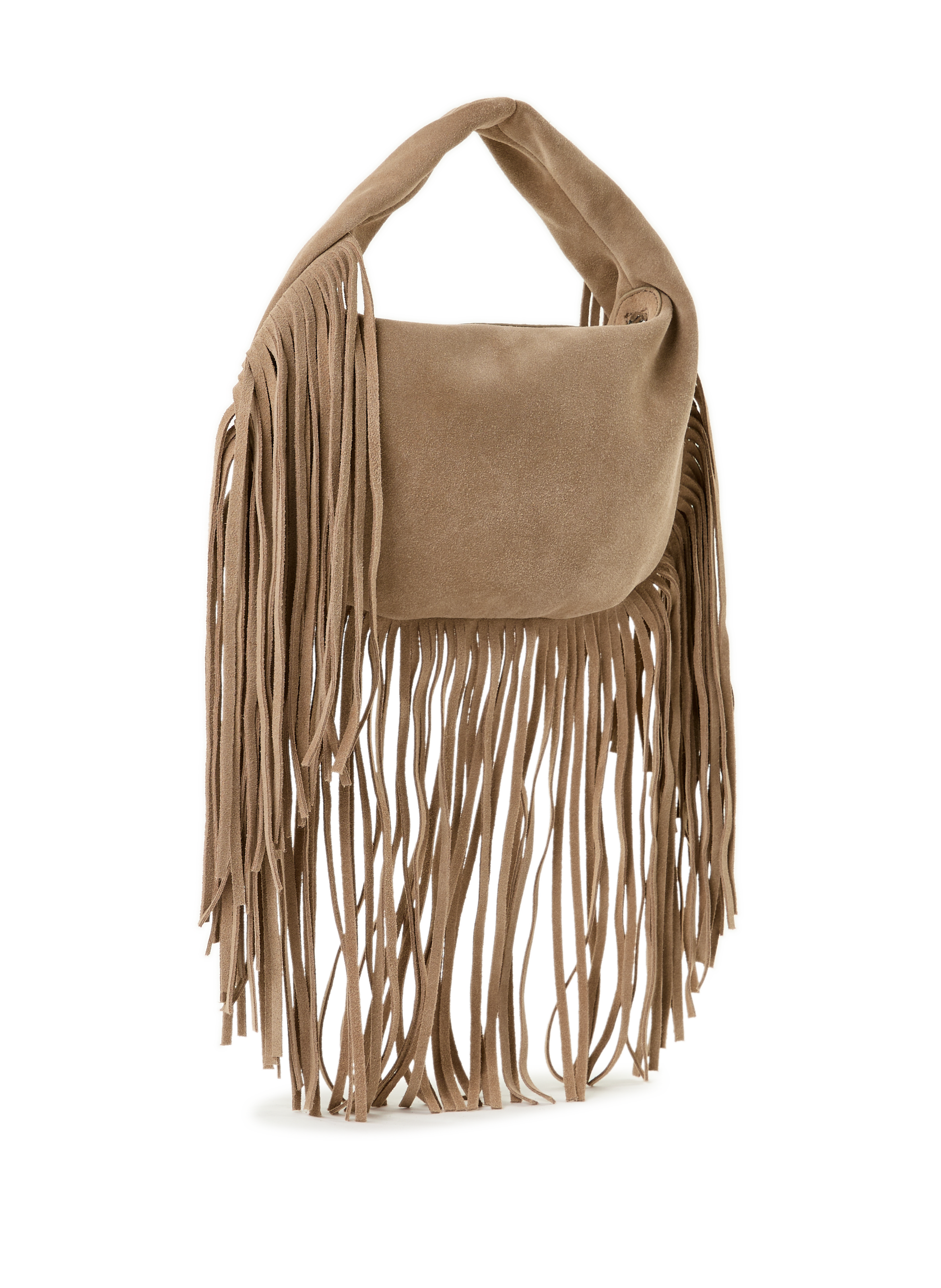 Mini sac Agnes en curir suédé FLATTERED Marron