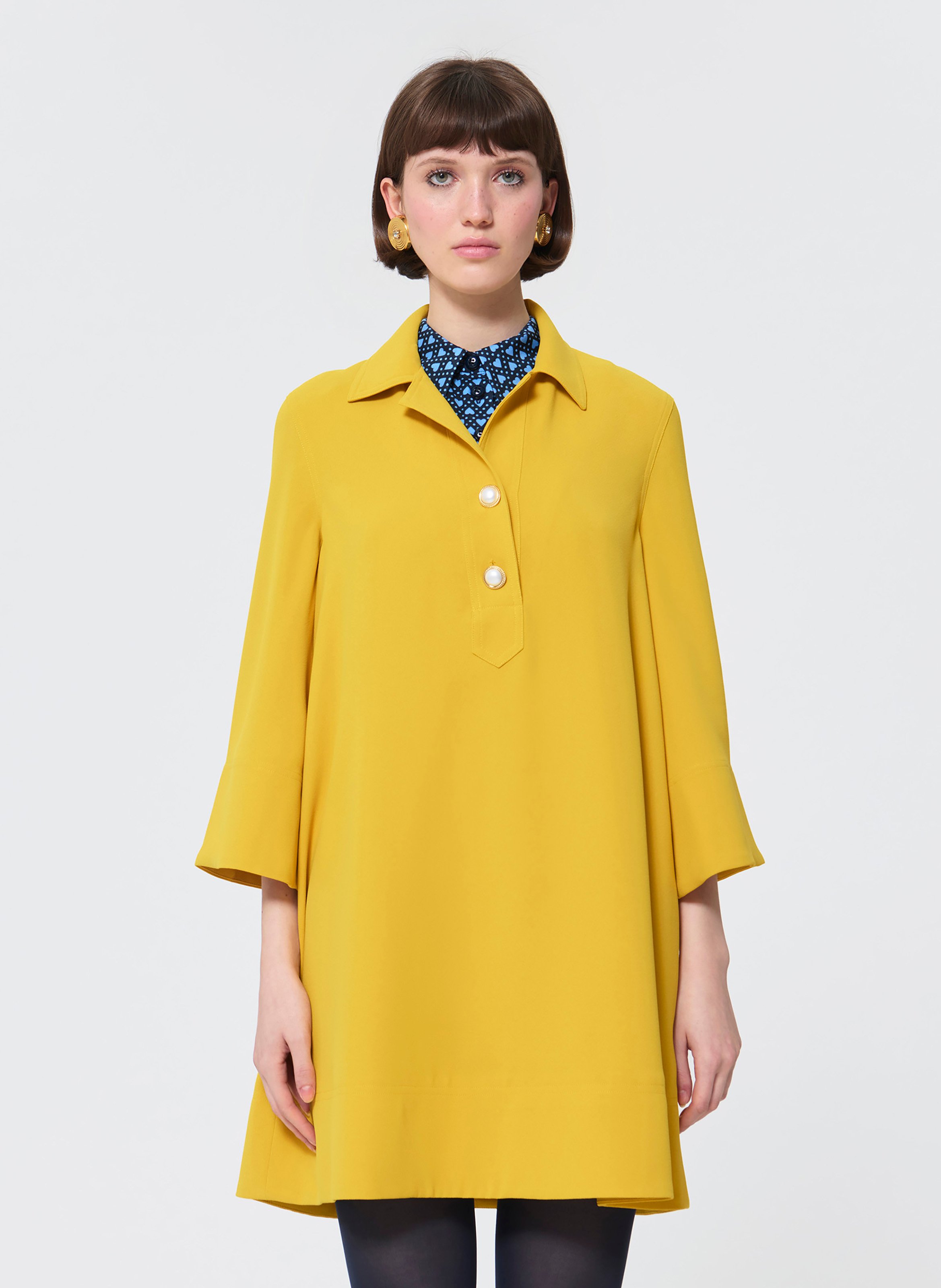 TARA JARMON Robe ross grenat Jaune