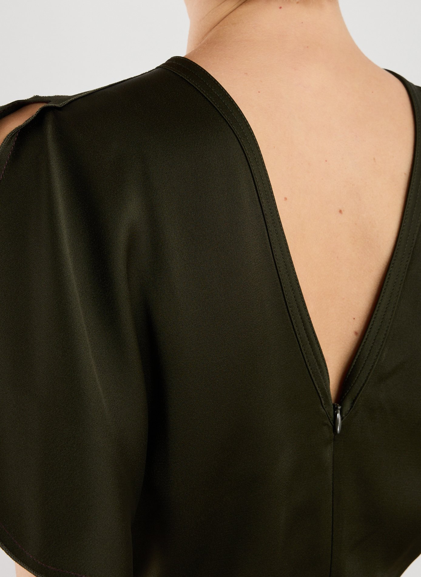 Fitted top VICTORIA BECKHAM Green