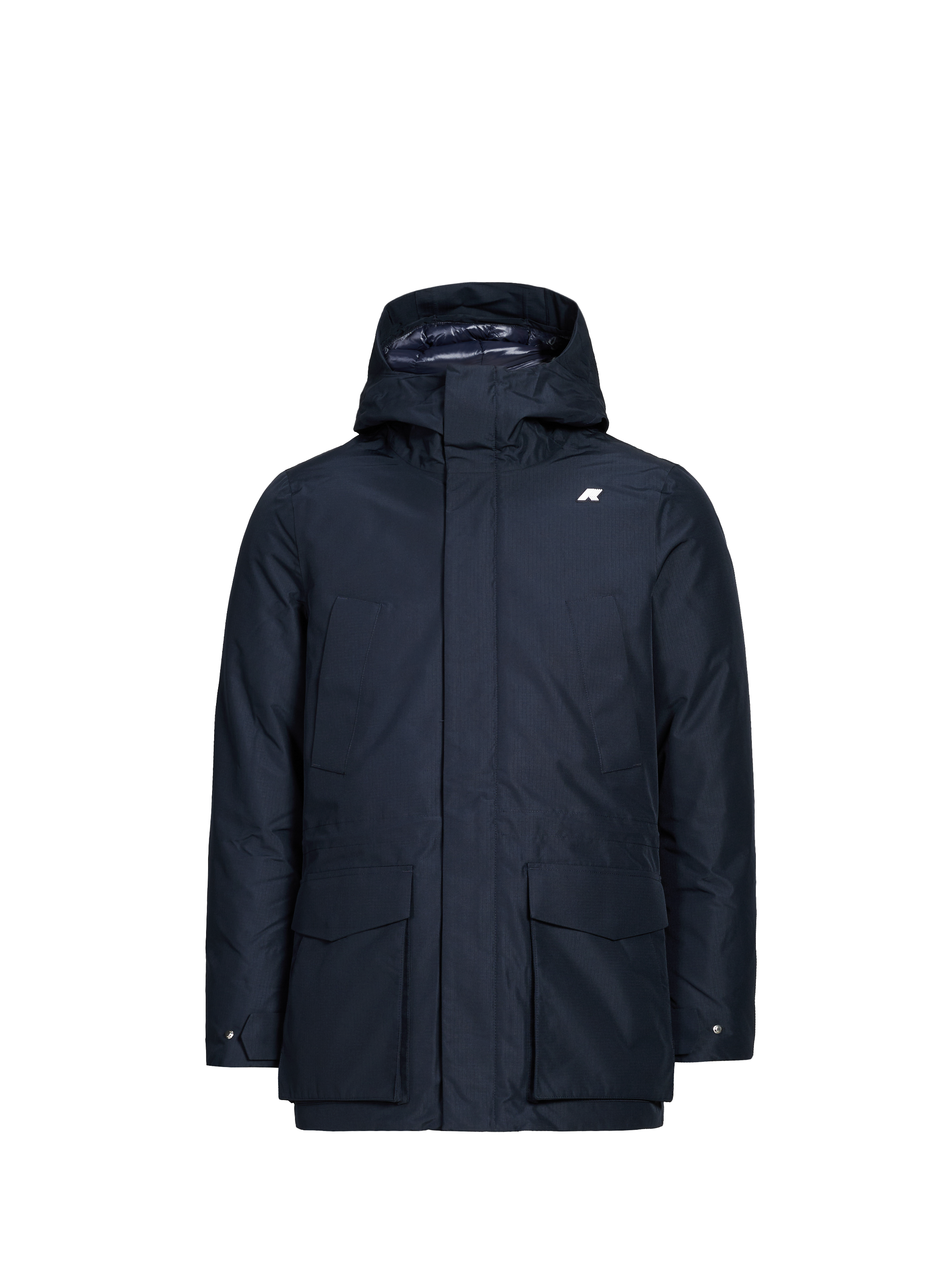 Nylon Givenchy-banded Parka K-WAY Blue