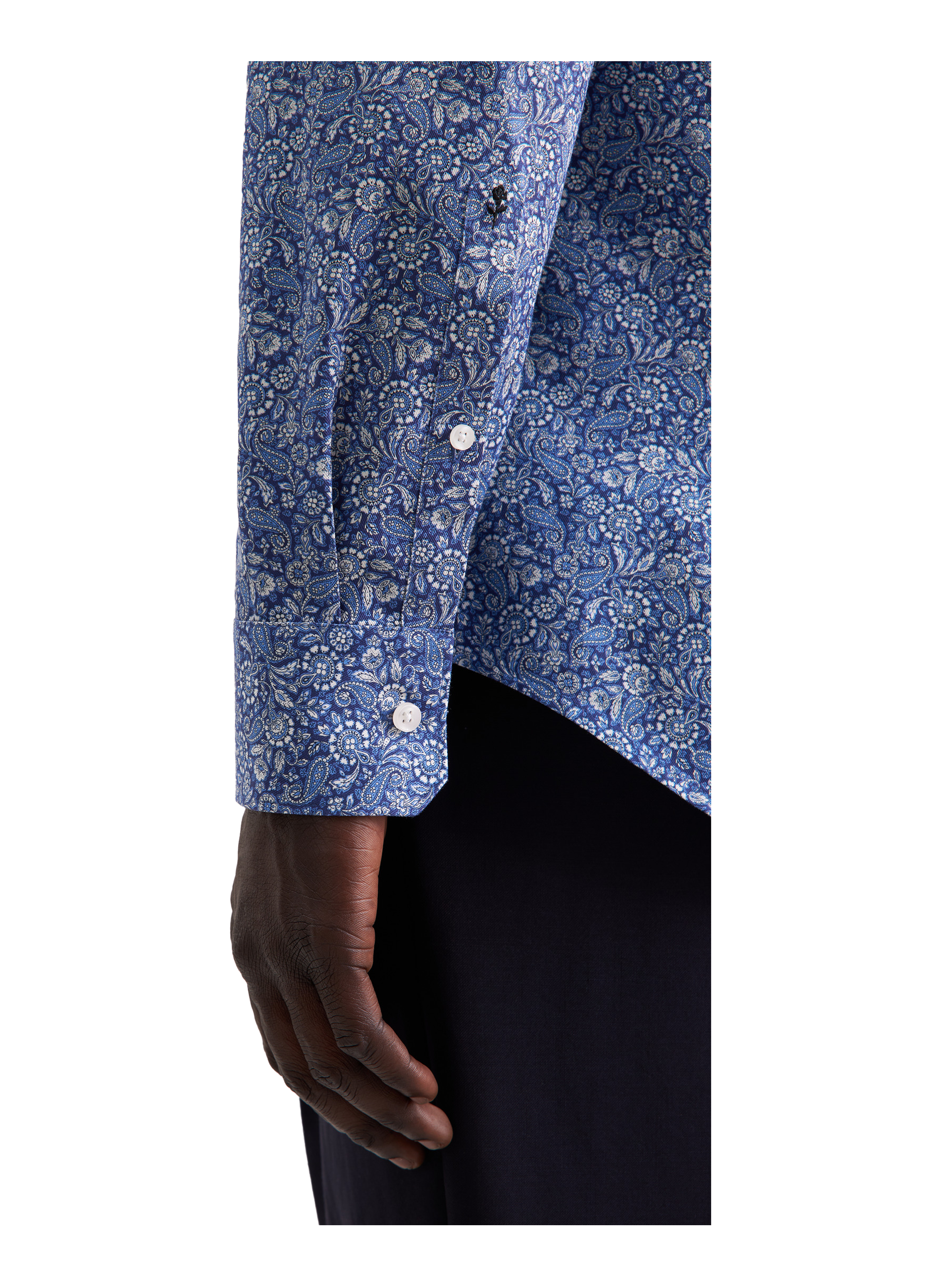 Cotton patterned shirt SEIDENSTICKER Blue