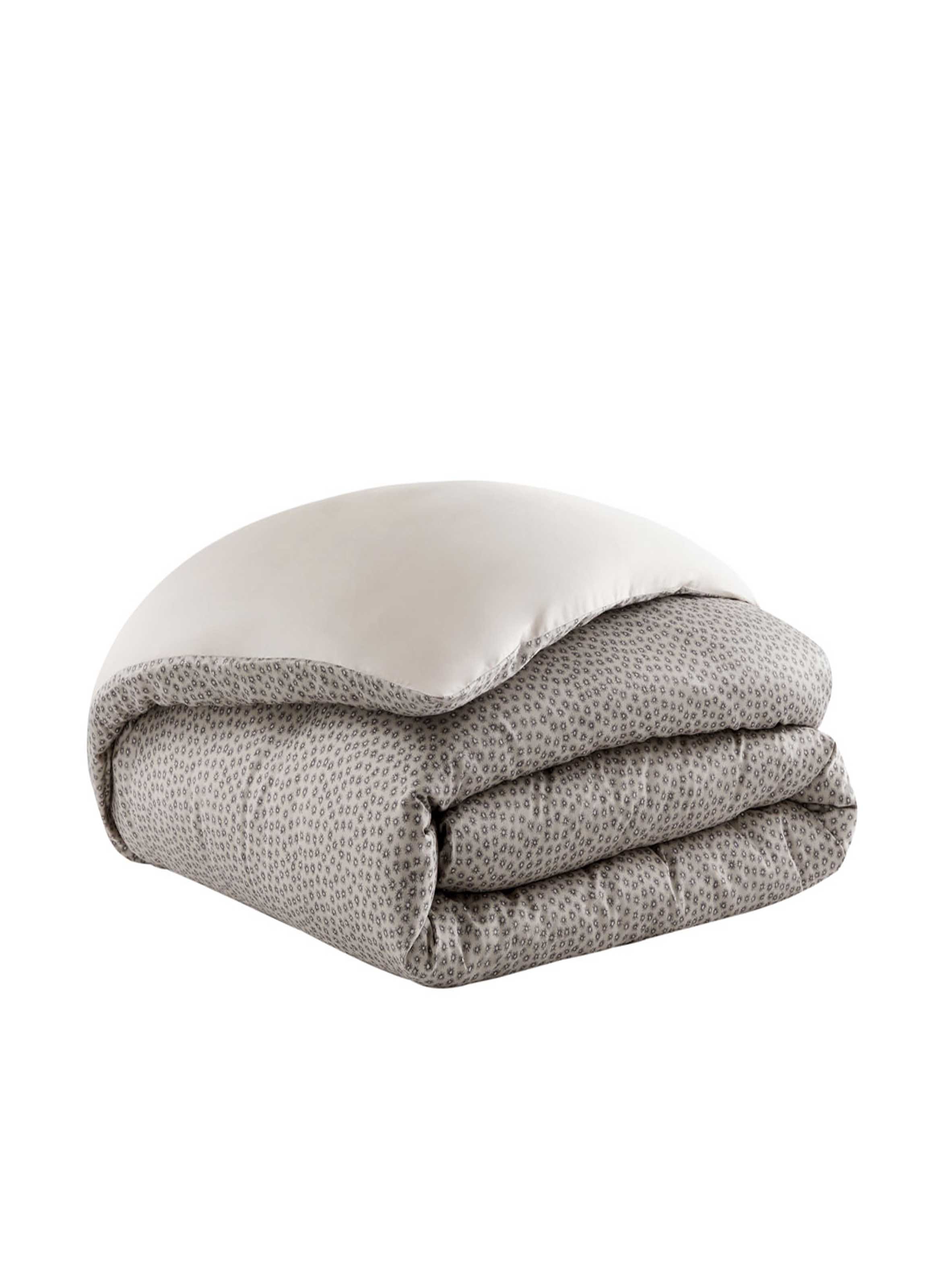 Housse de couette imprimée en satin de coton bio, a la belle étoile ALEXANDRE TURPAULT Beige