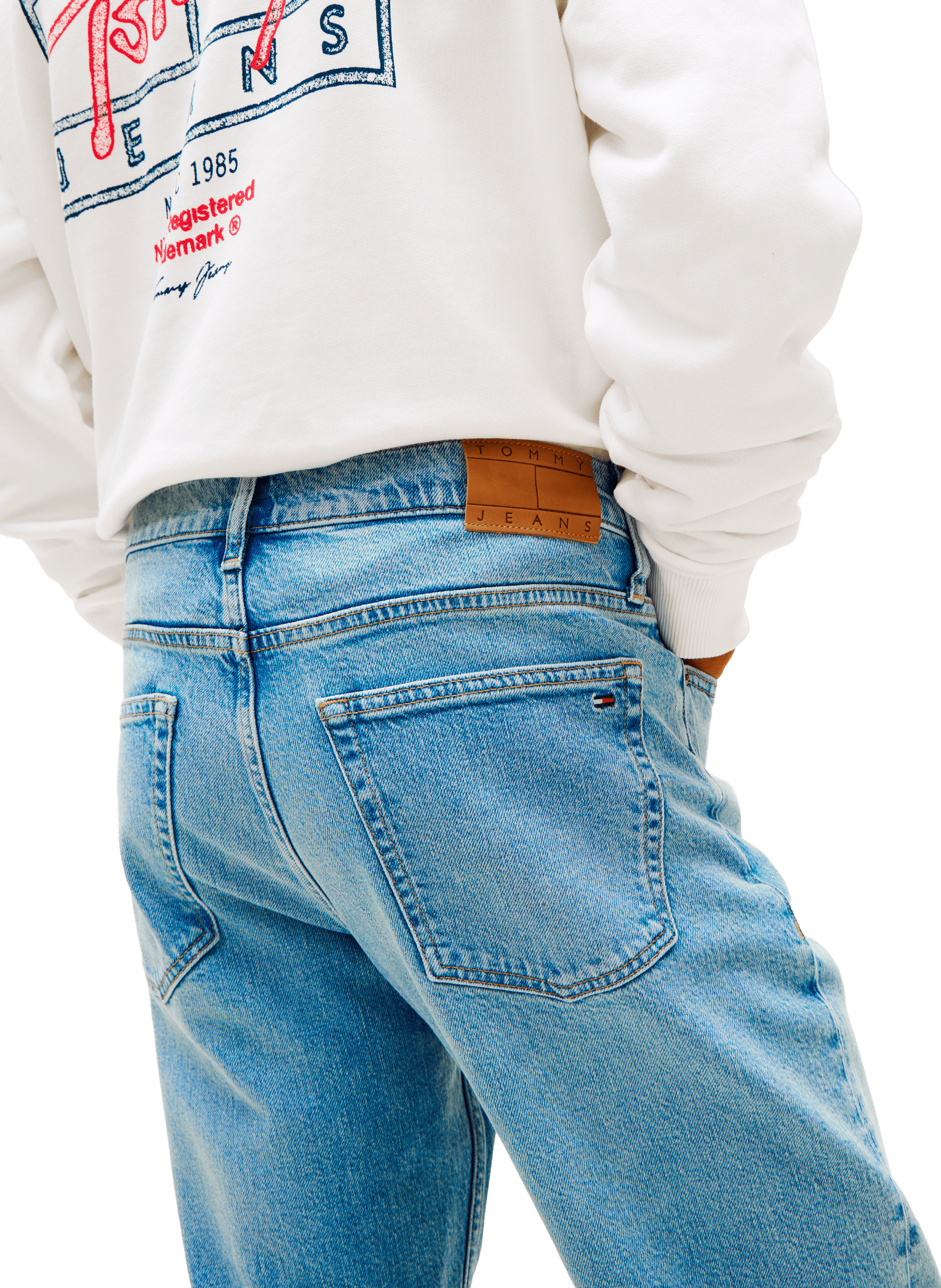 Jean coupe droite TOMMY HILFIGER Bleu