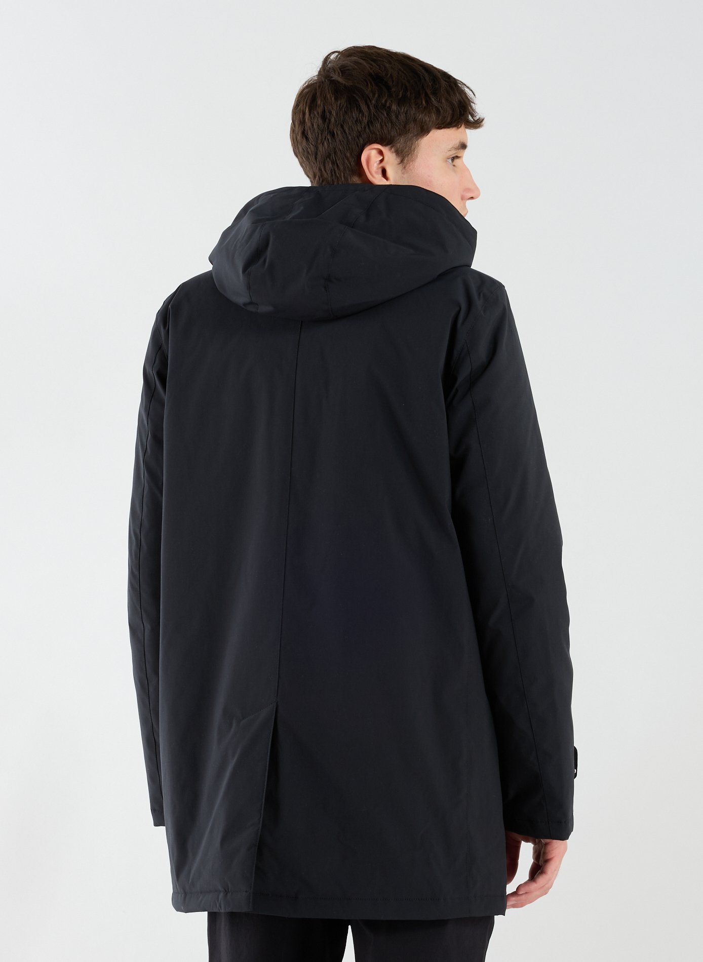 Mid-length jacket EDEN PARK Black