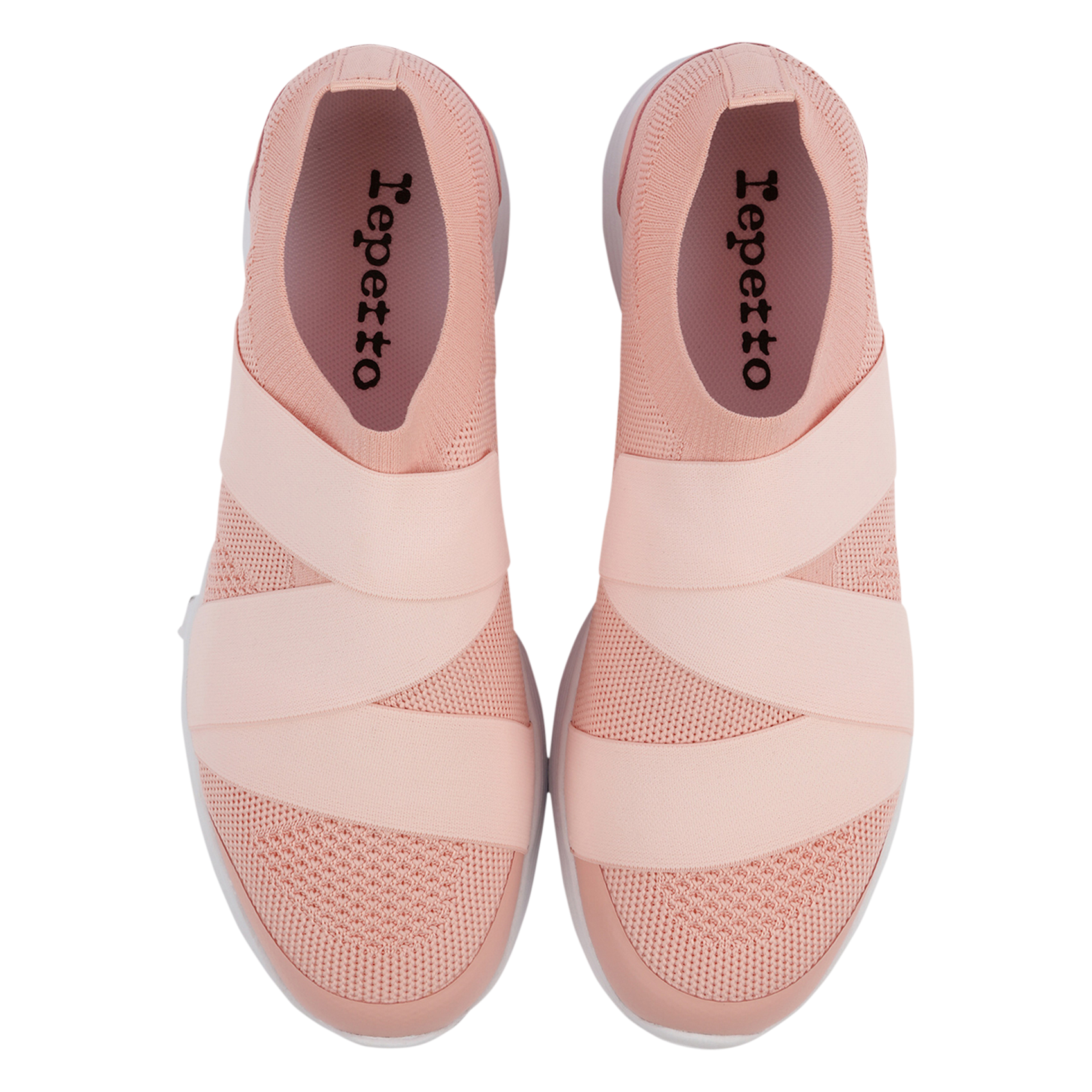 Baskets basses en maille stretch REPETTO Rose