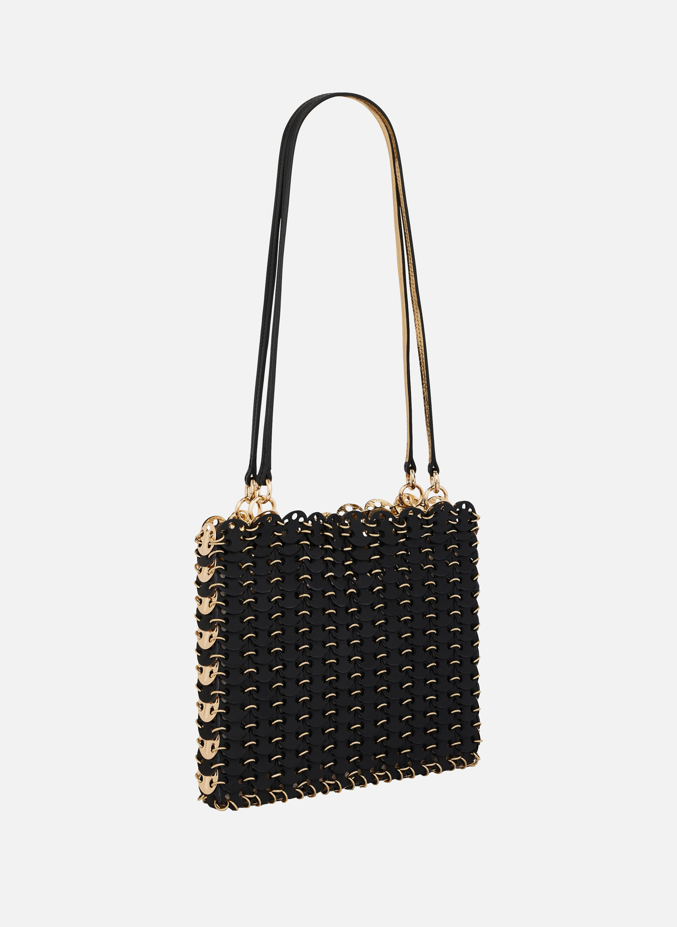 Sac réversible 1969 flip en cuir RABANNE Noir