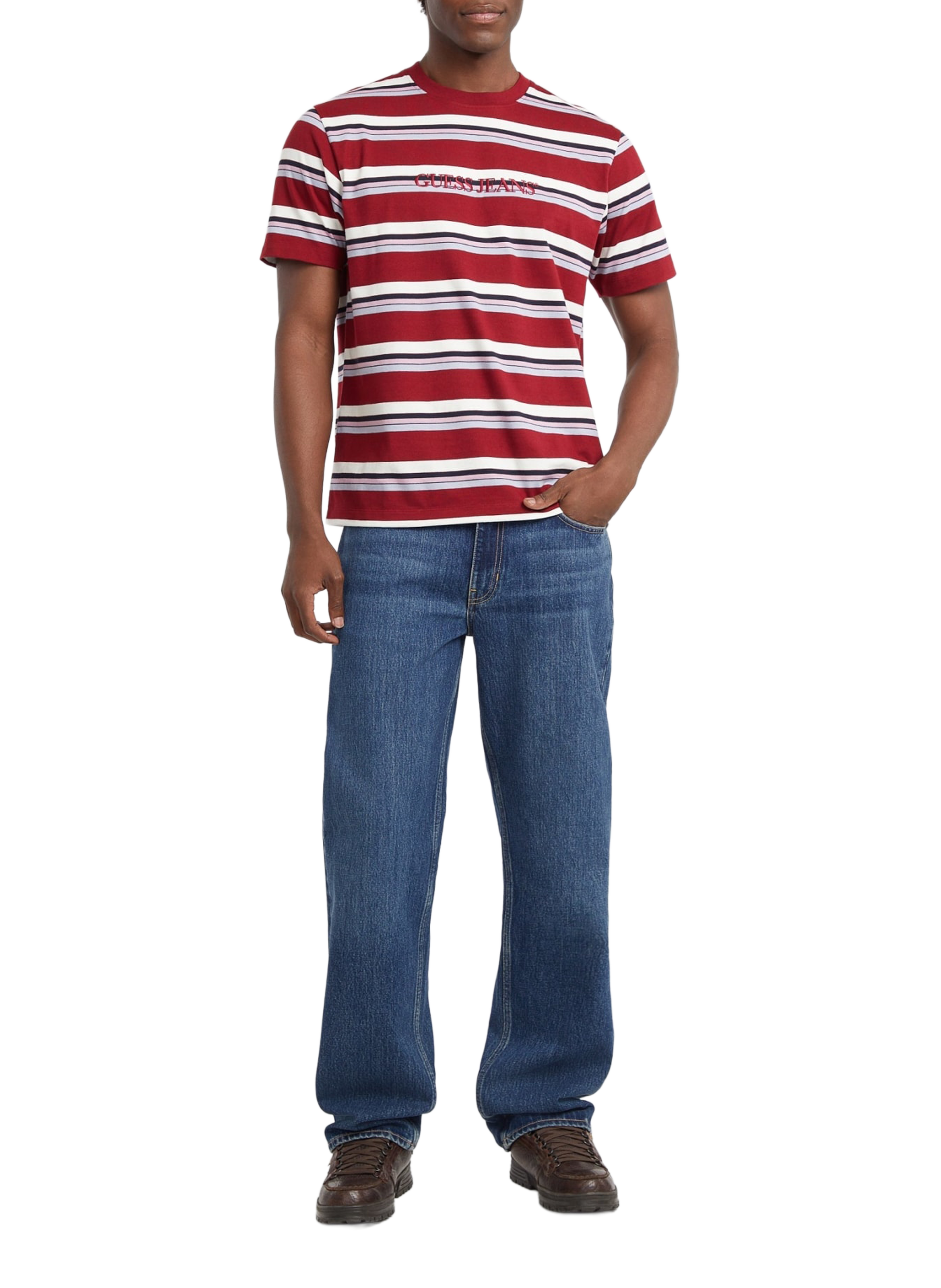 Striped T-shirt GUESS Red