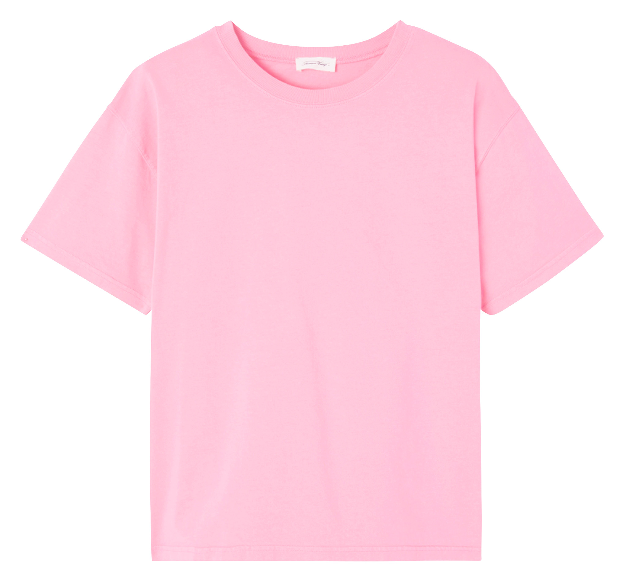 Tee-shirt ample col rond en coton fizvalley AMERICAN VINTAGE Rose