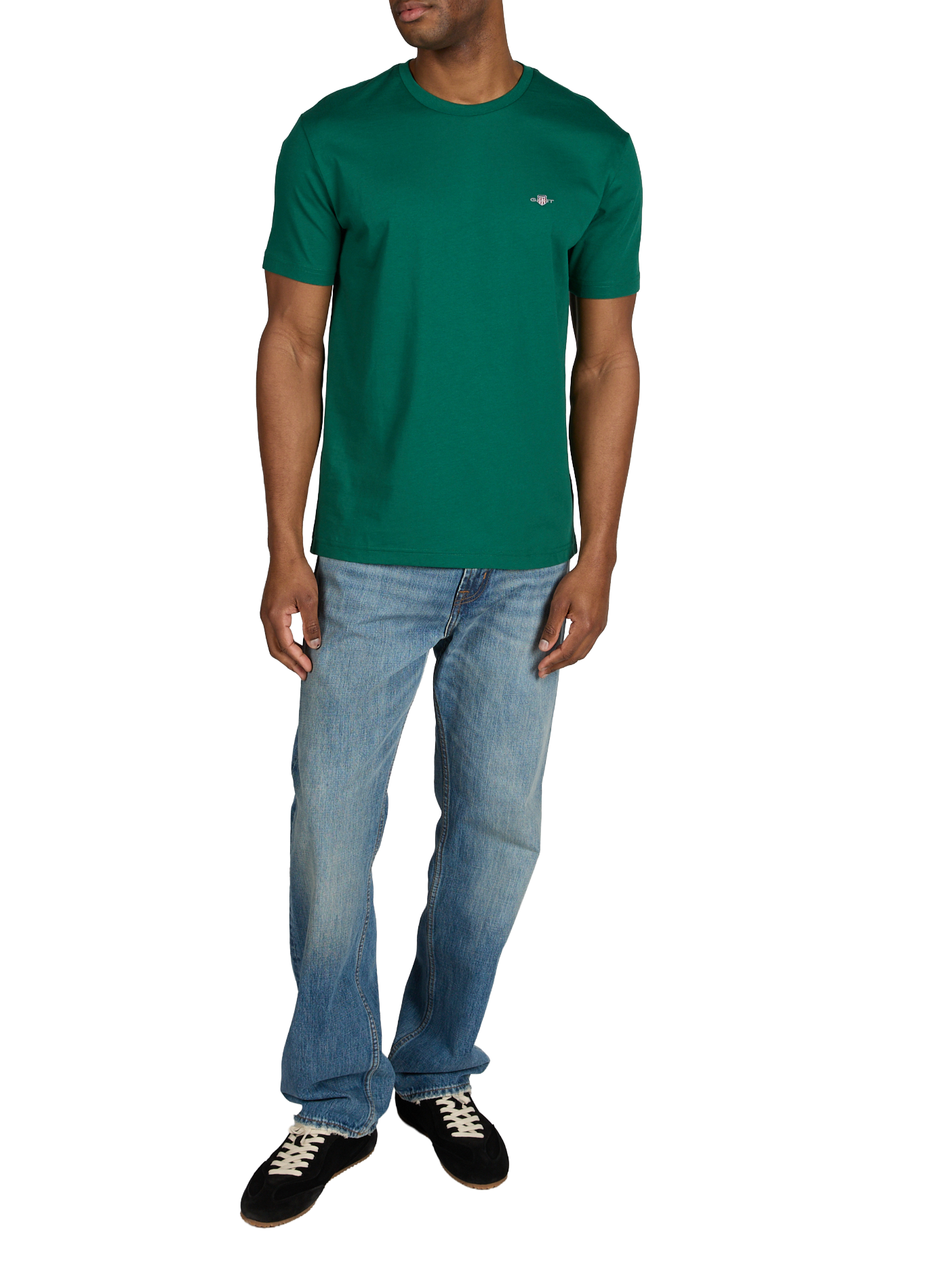 T-shirt uni en coton GANT Vert