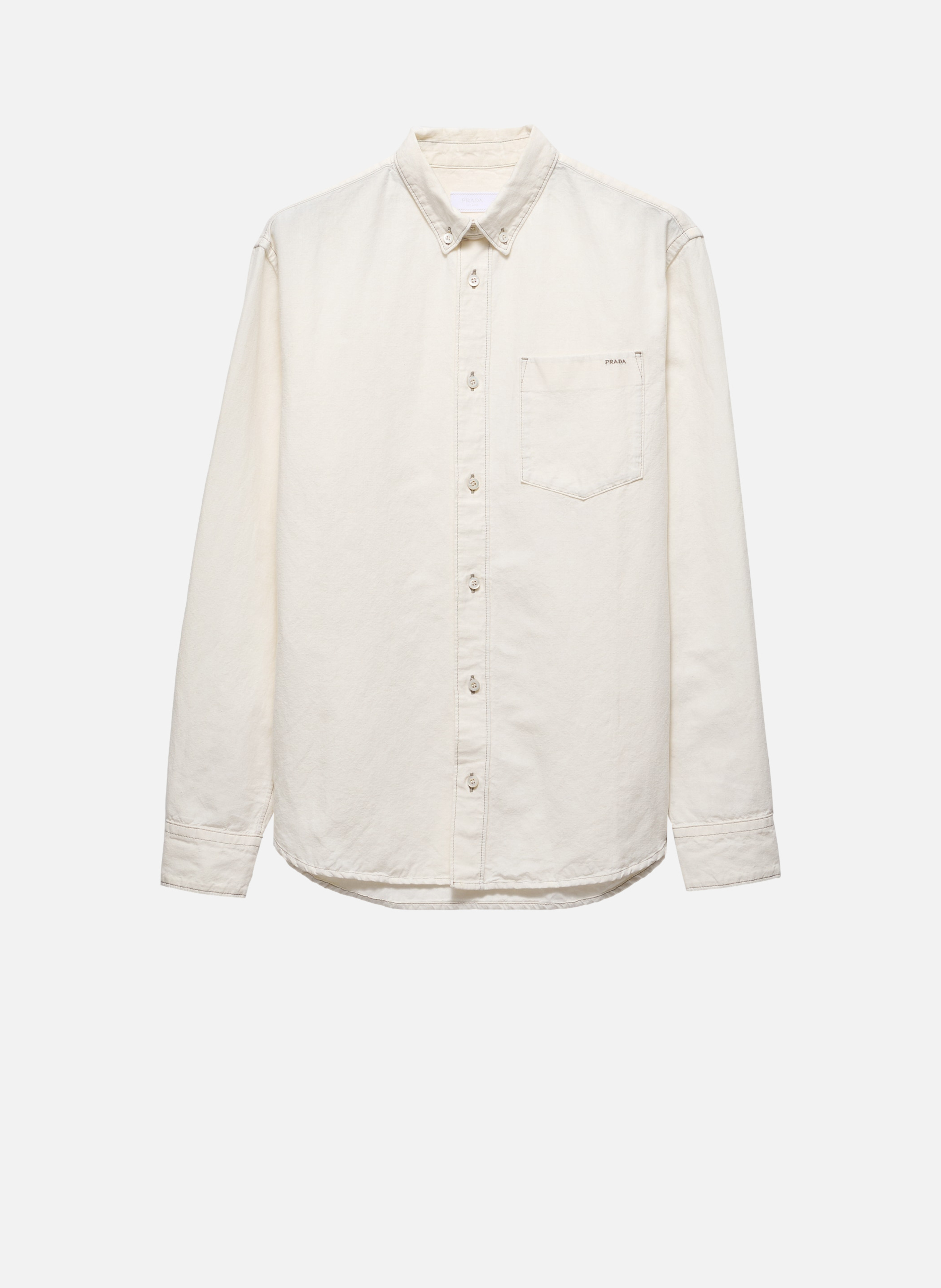 Chemise en chambray PRADA Beige