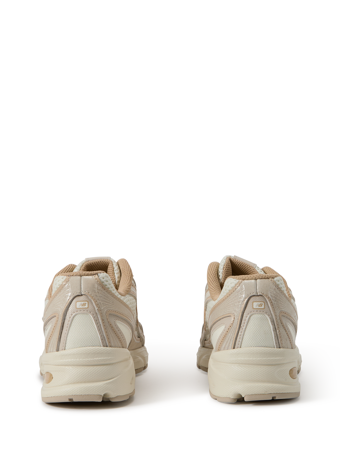 Low-top sneakers 740 in mixed leather NEW BALANCE Beige