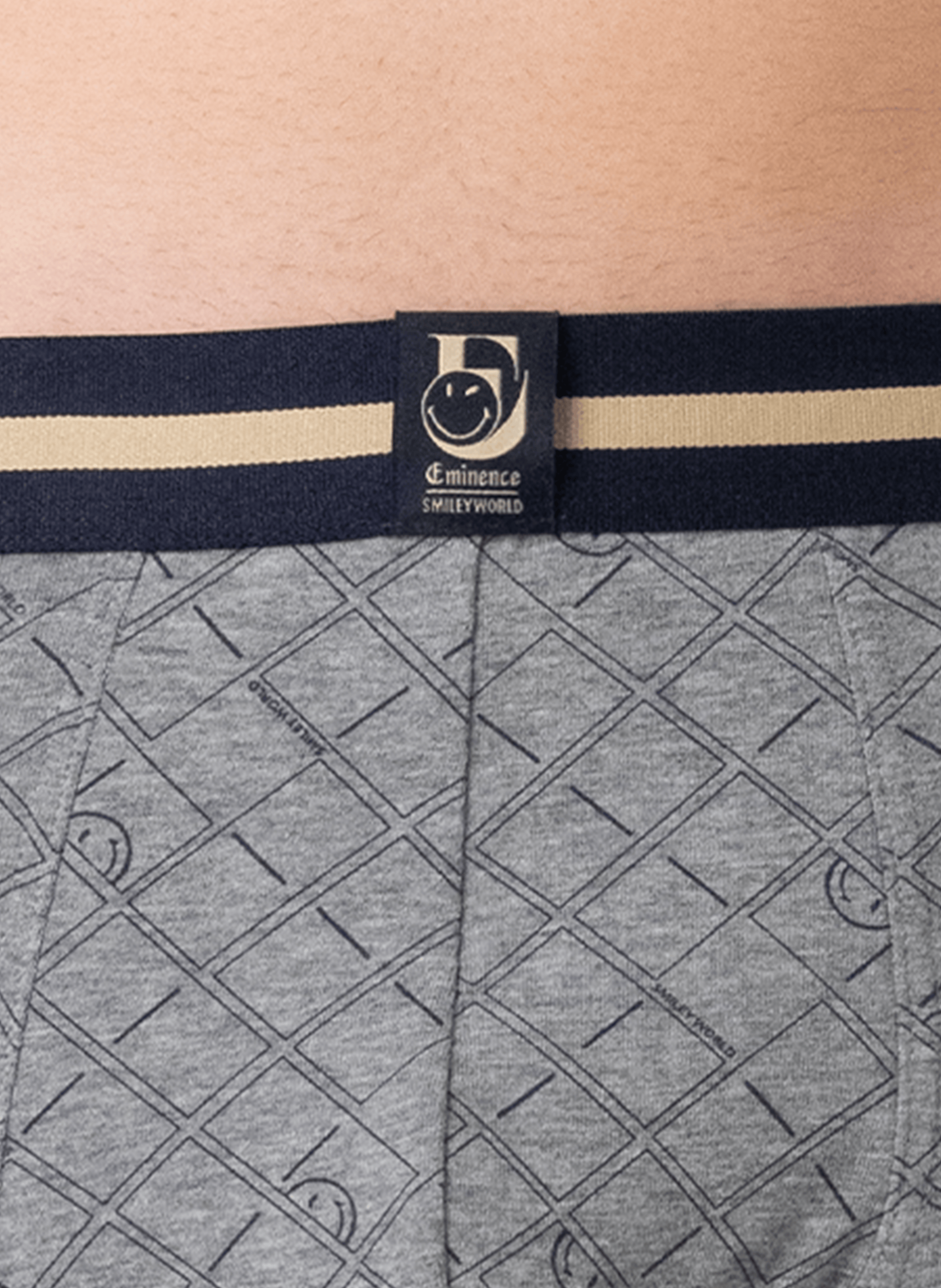 Lot de 3 boxers en coton mélangé EMINENCE Multicolore