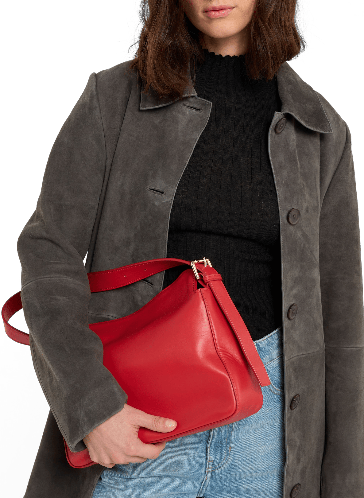 Hope calfskin leather handbag SAISON 1865 Red