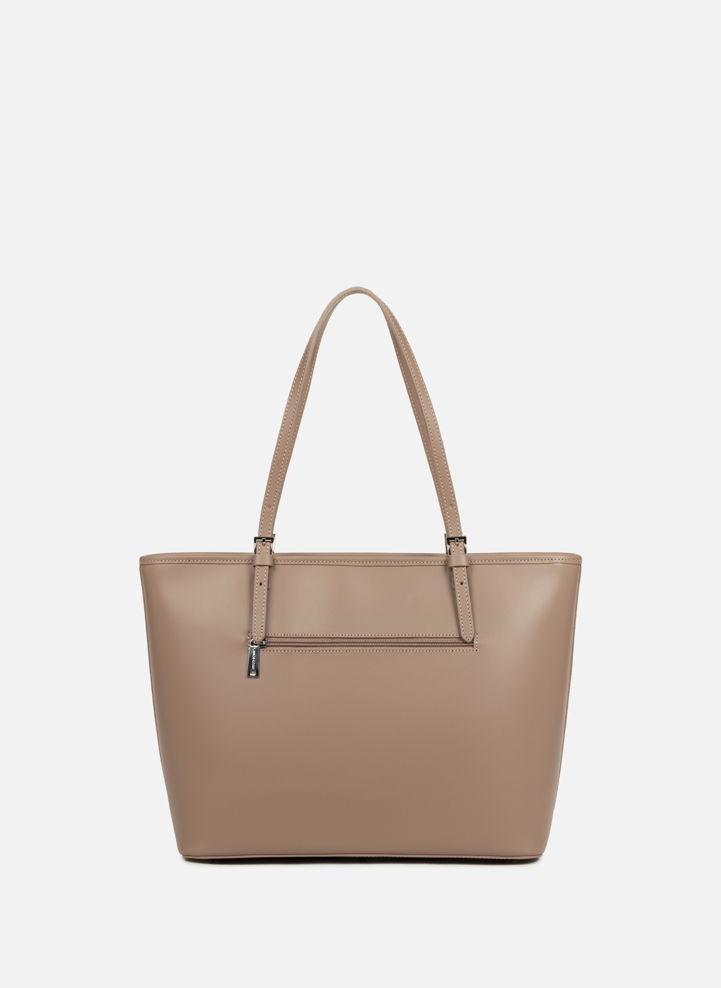 Grand sac cabas épaule - smooth LANCASTER Marron